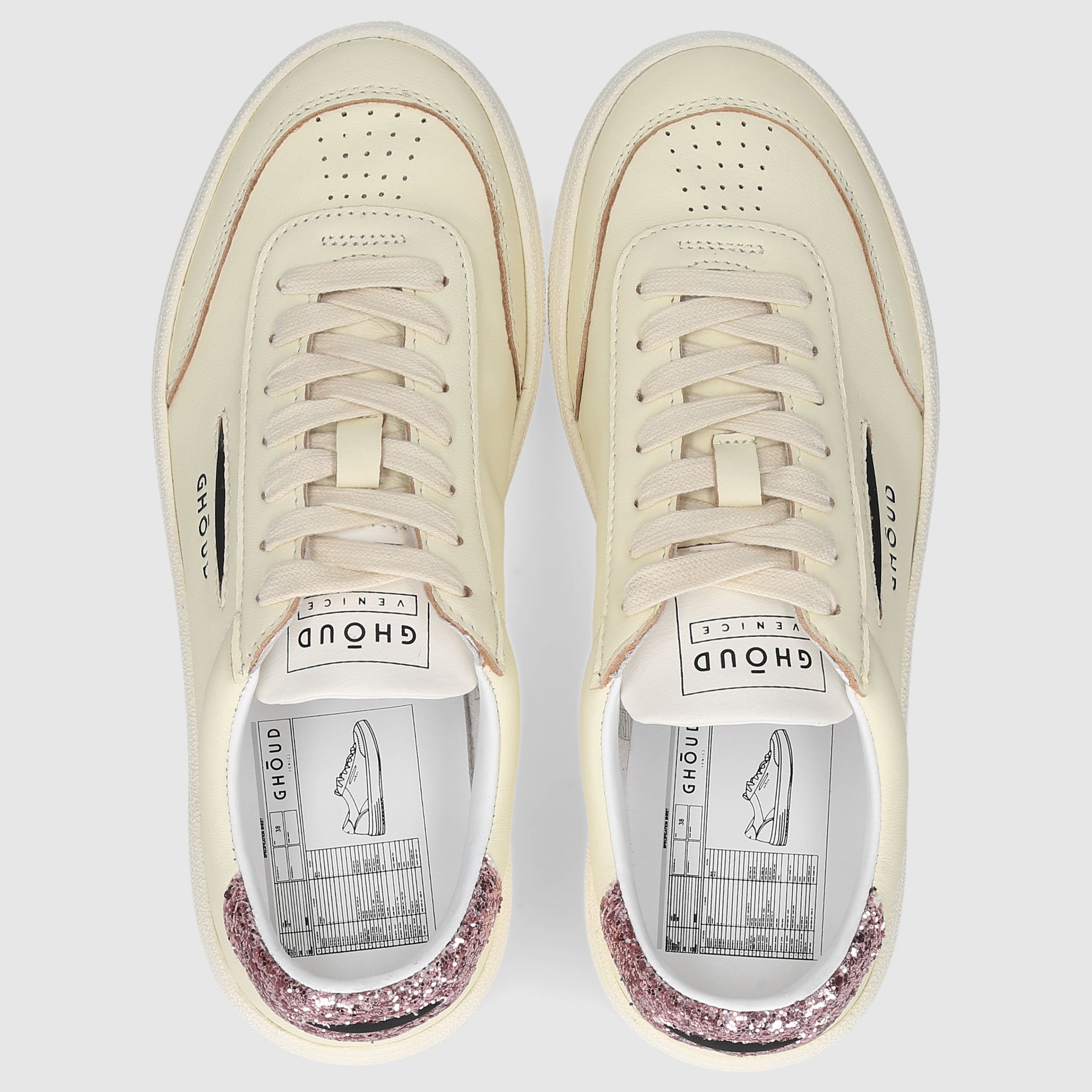 GHOUD women's sneakers LDLWGL04 ECRU-PINK