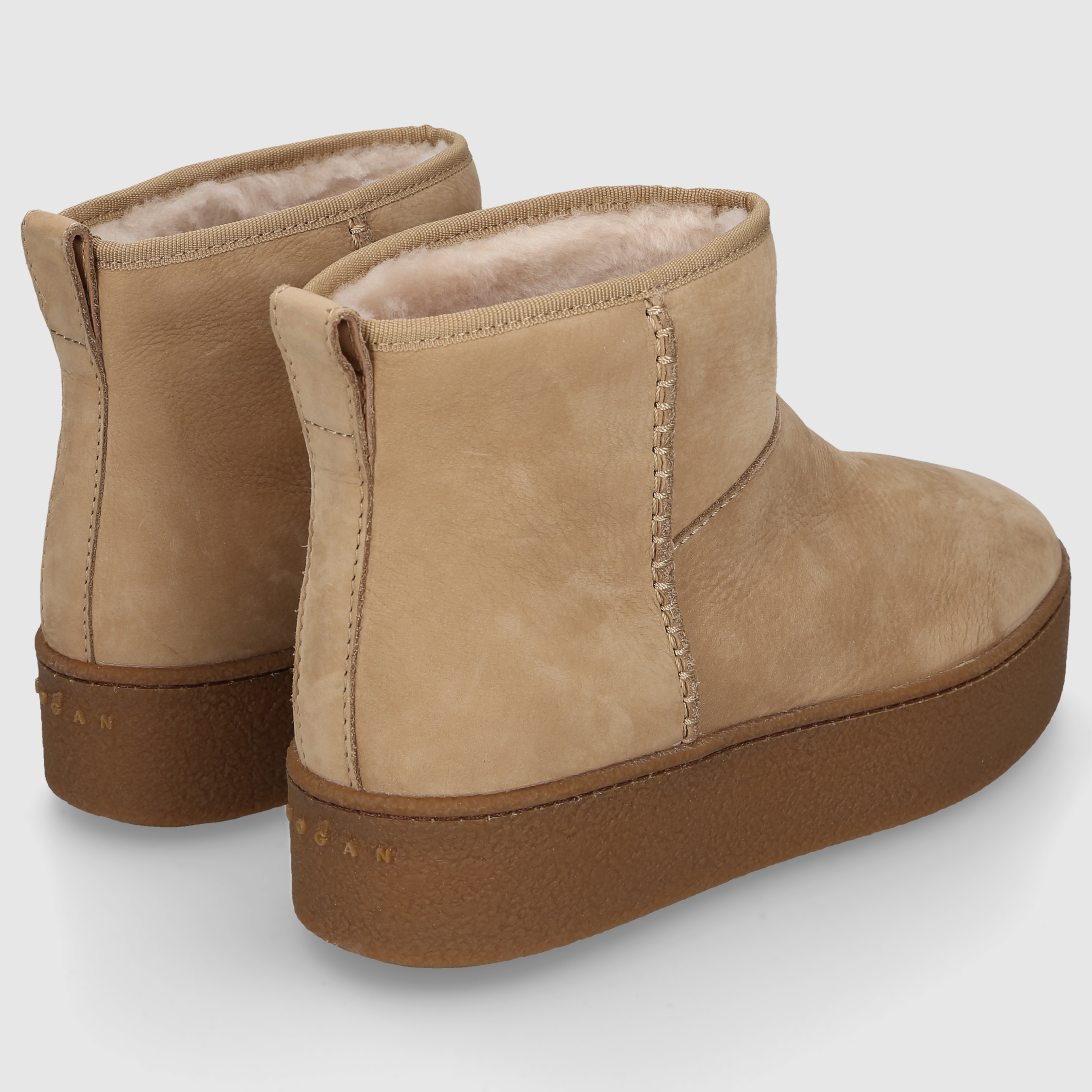 Hogan Damen Stiefeletten HXW6980FT506RN BEIGE