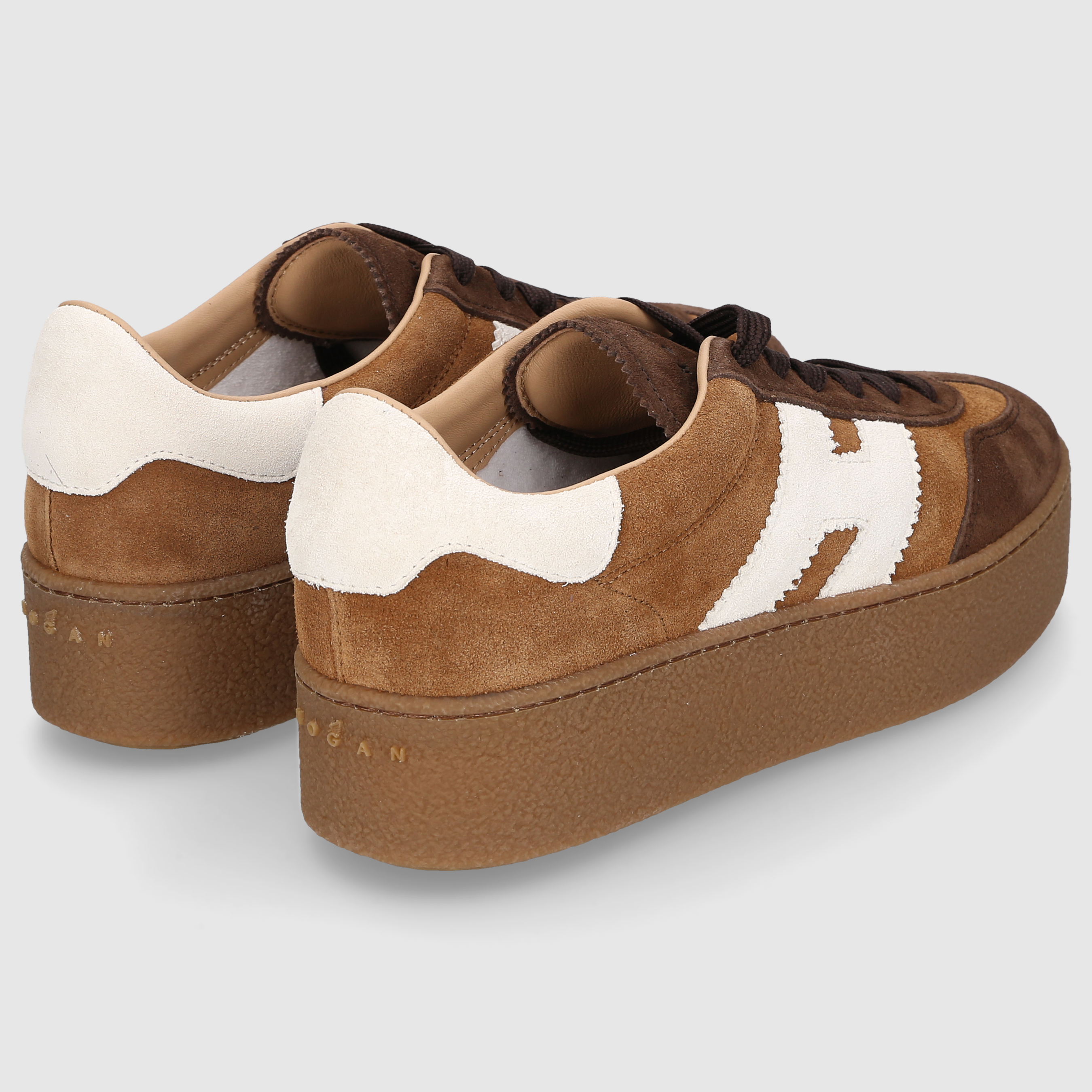 Hogan Damen Sneaker HXW6980FB6TTQ7 BRAUN-COGNAC