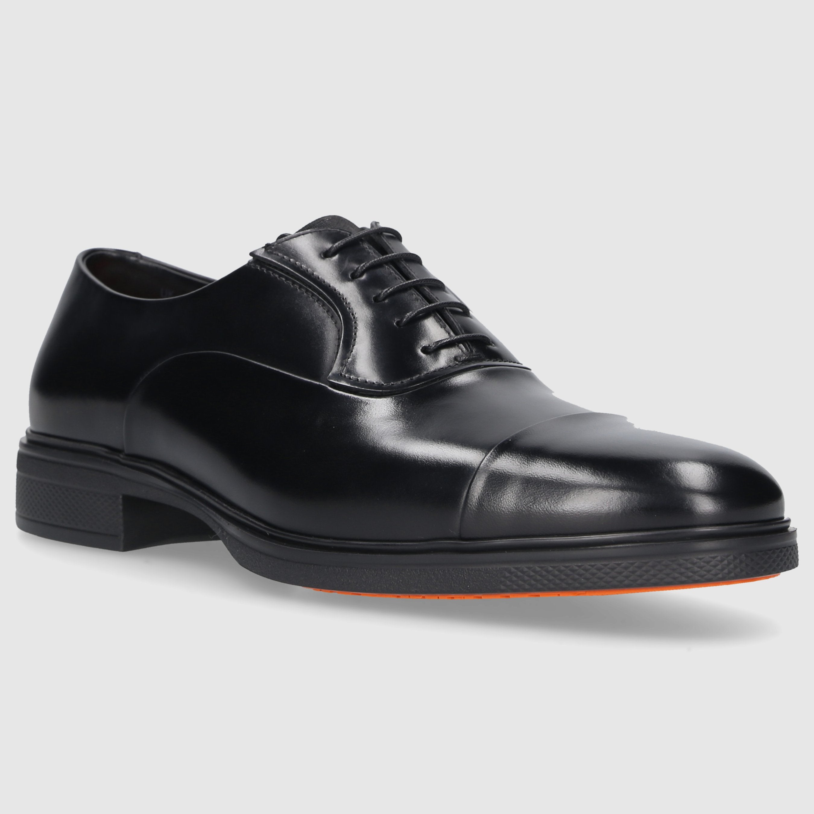 Santoni Herren Businessschuhe 18957 Kalbsleder schwarz