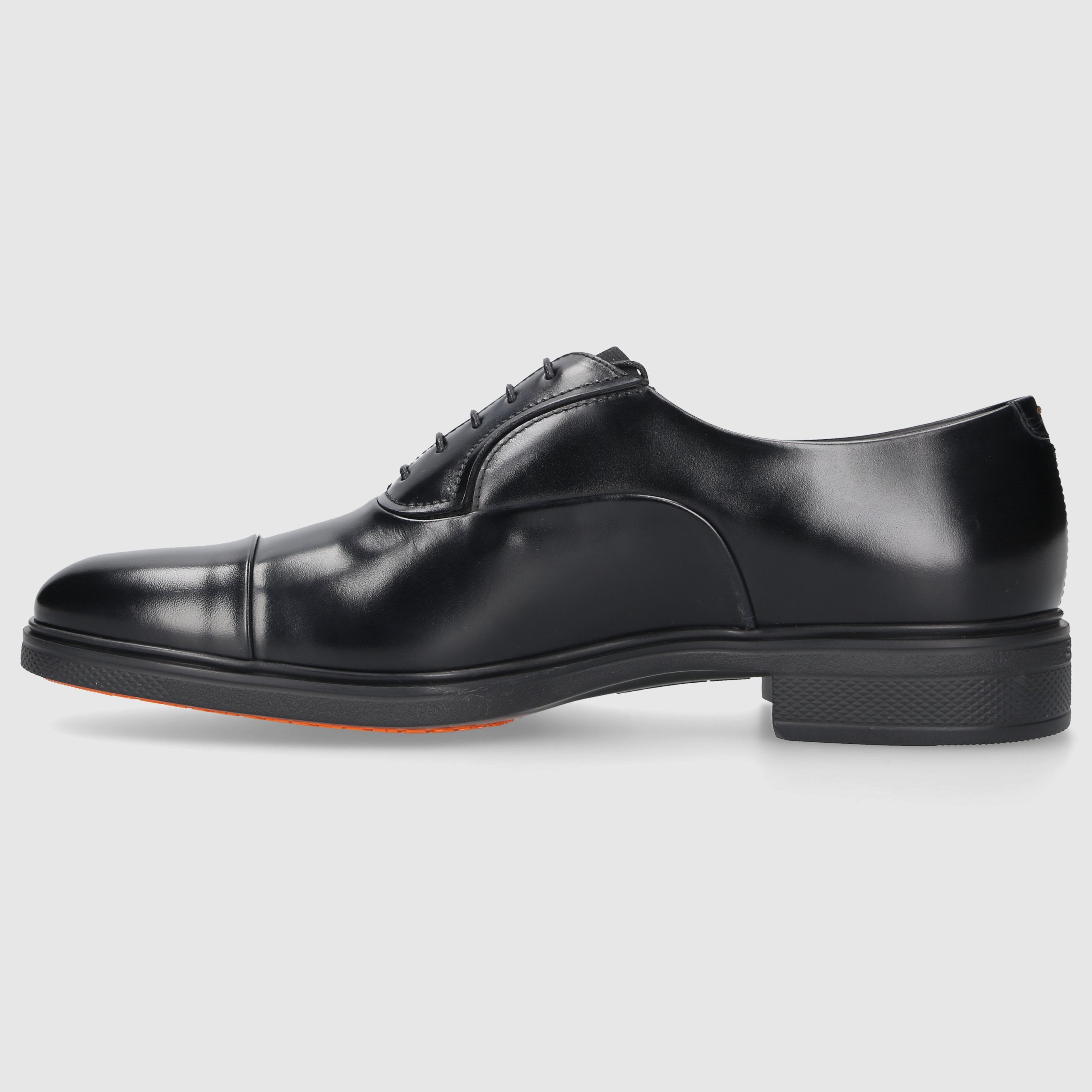 Santoni Herren Businessschuhe 18957 Kalbsleder schwarz