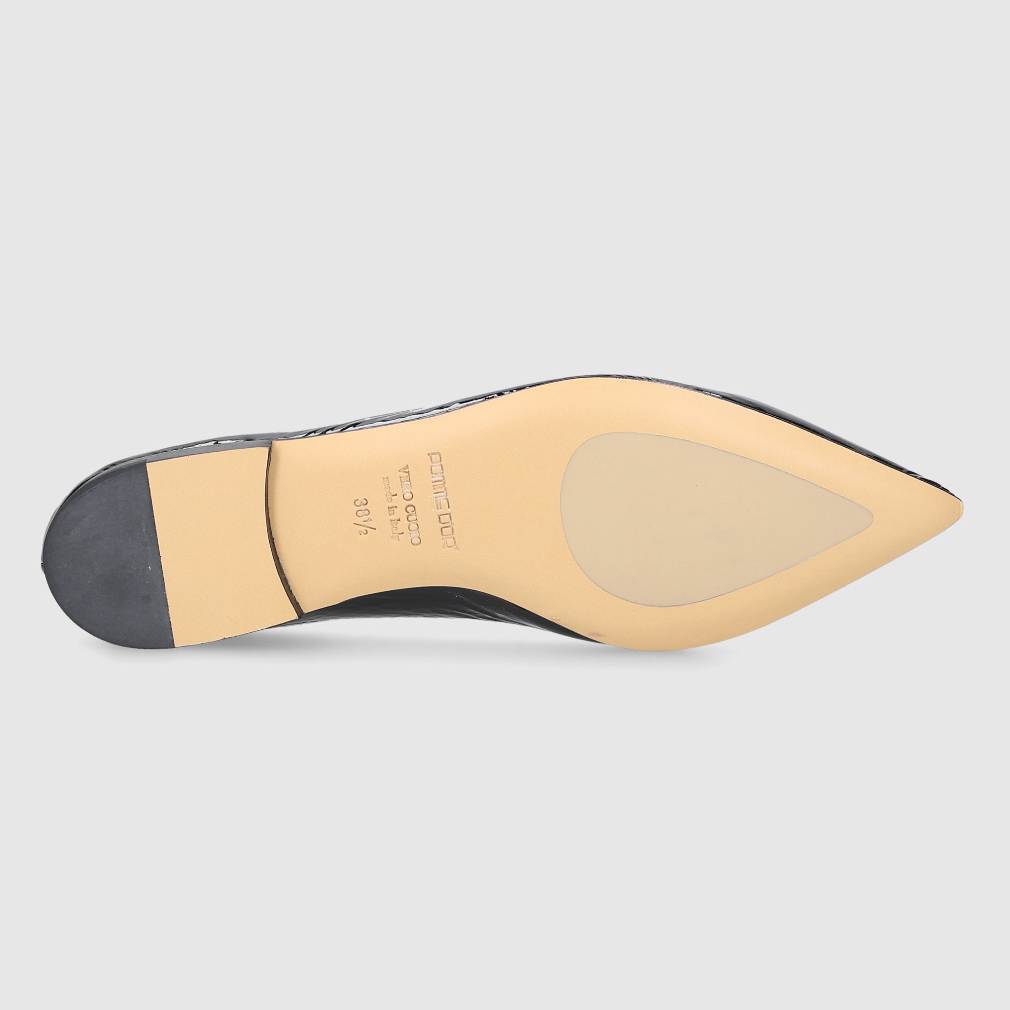 Apple D`OR ladies ballerinas 1720Y black patent leather