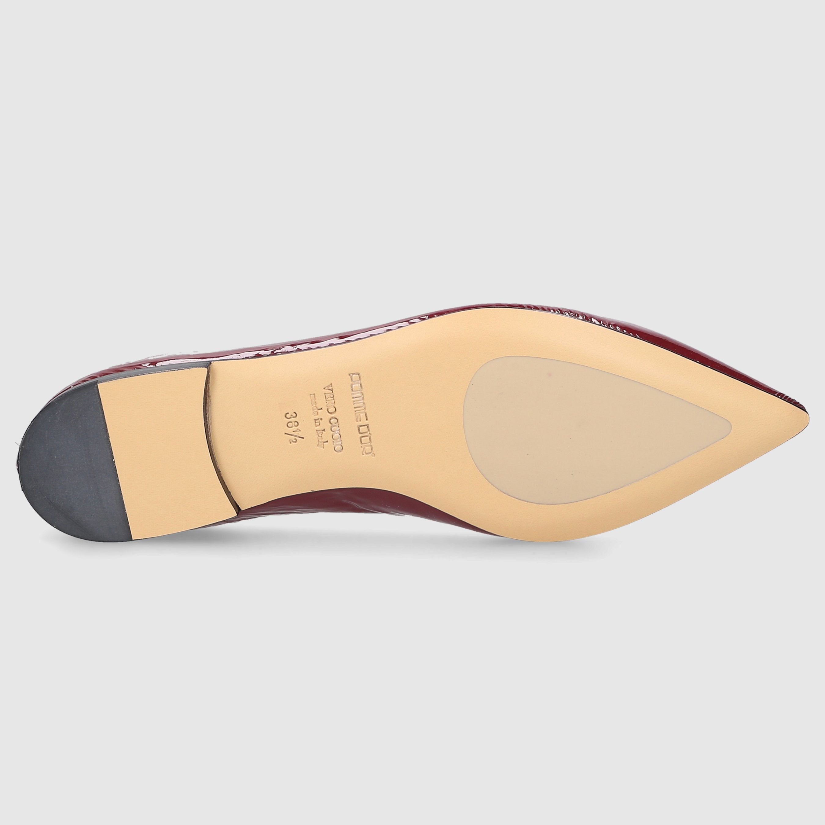 Apple D`OR Women's Ballerinas 1720Y Nappa Leather Bordeaux