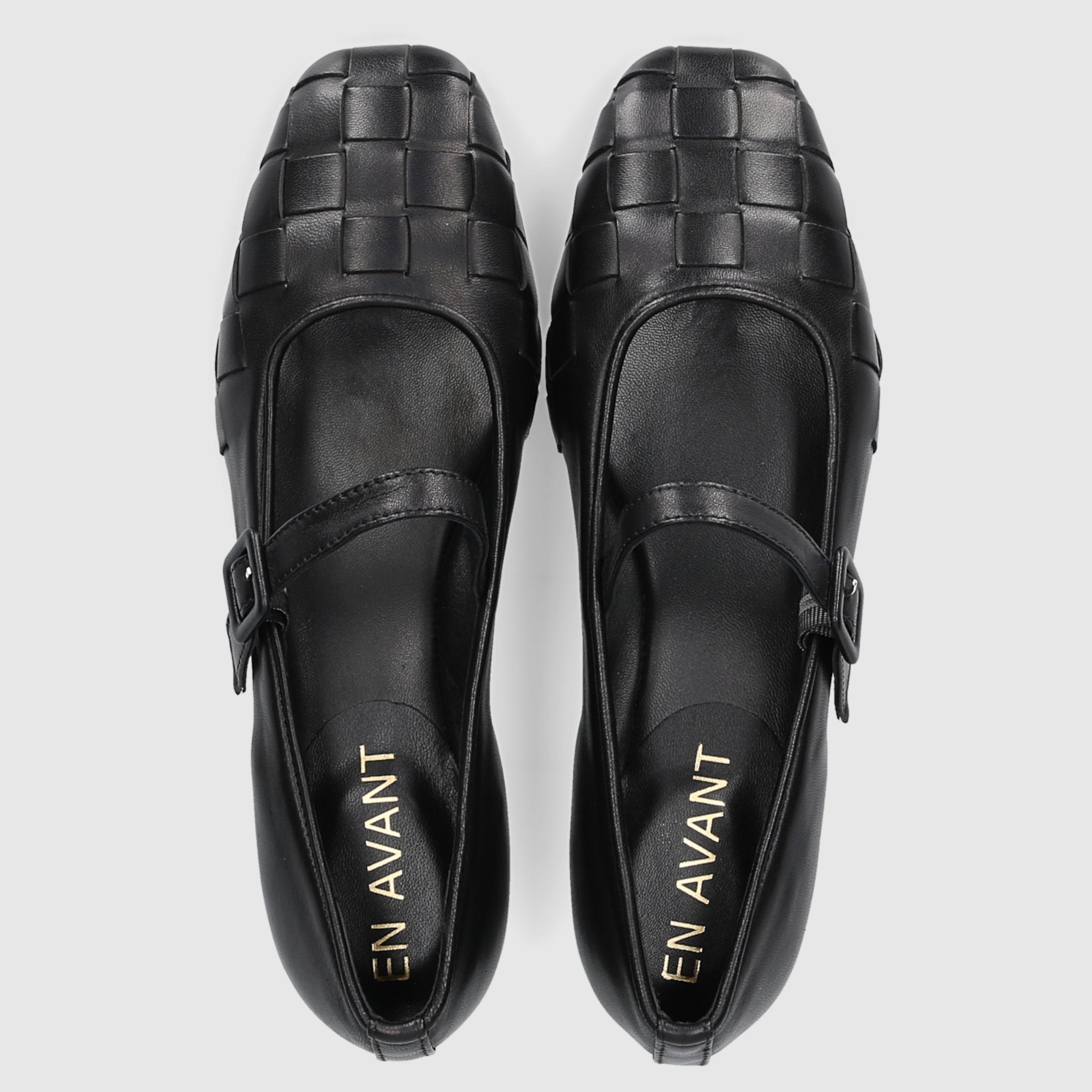 EN AVANT Ladies Ballerina BL2406 Calf Leather Black