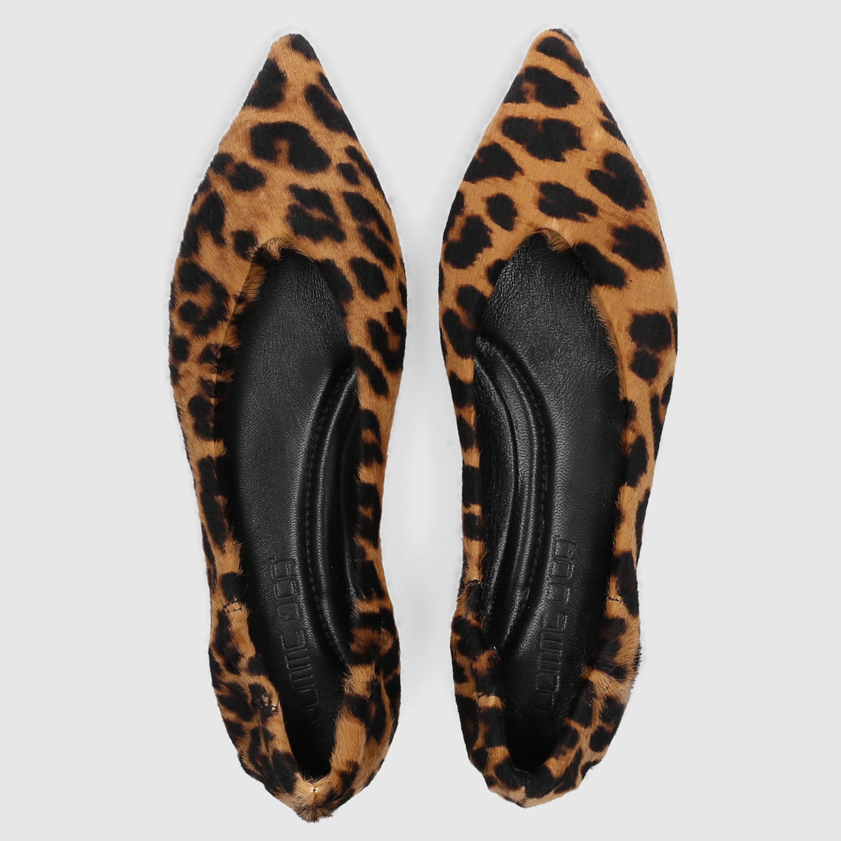 Apple D'OR women's ballerinas 1000U BROWN-COMBI