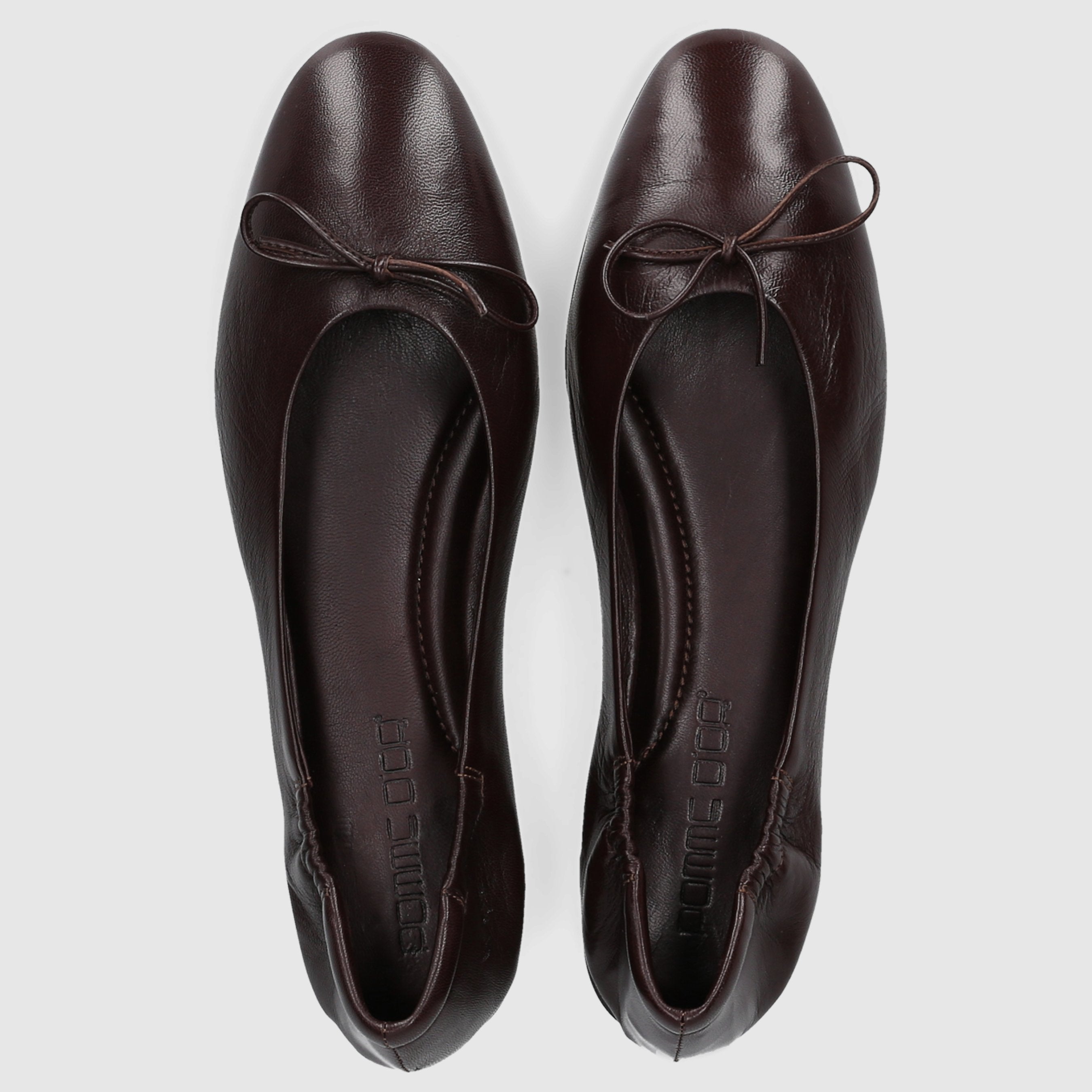 Apple D'OR women's ballerinas 0450C DK-BROWN