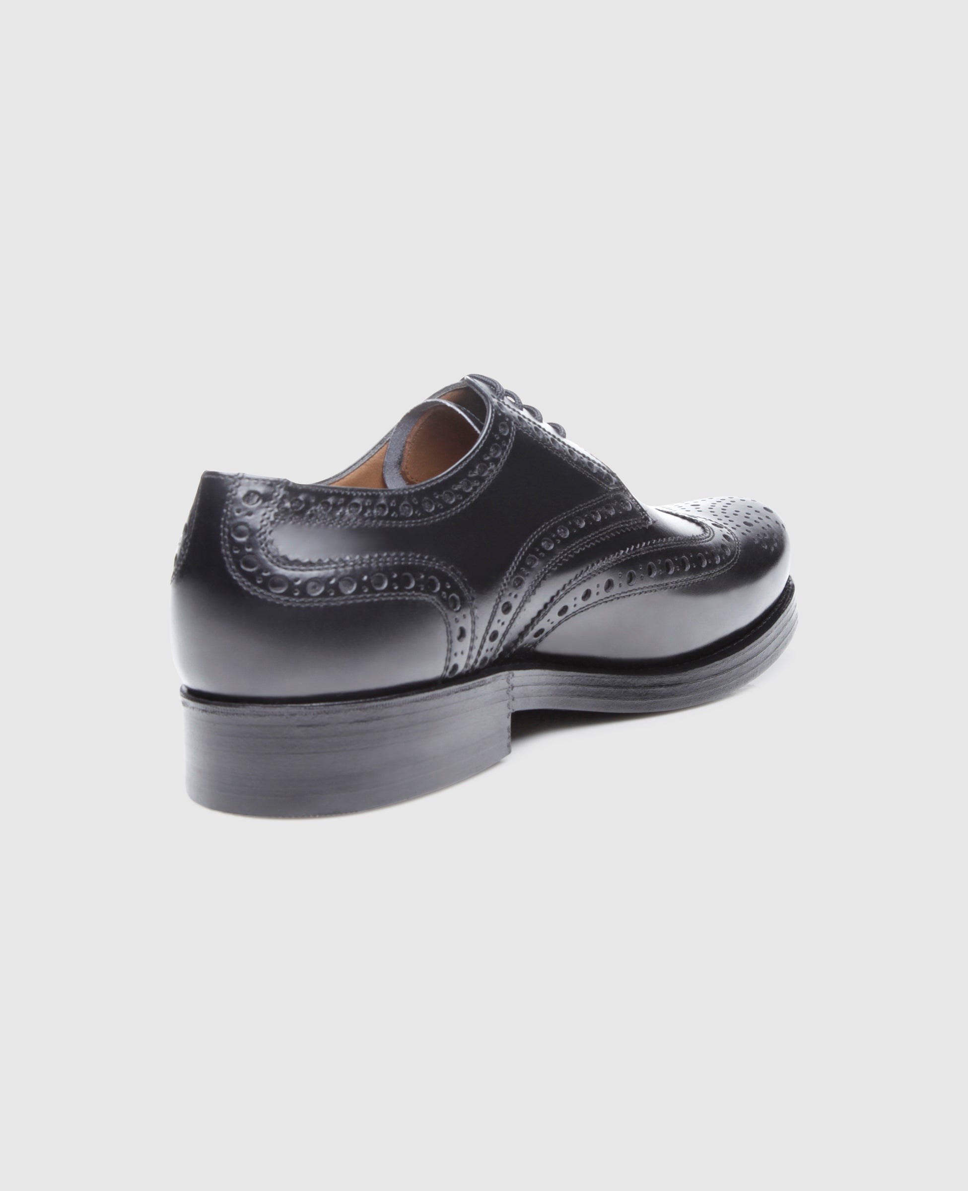 Heinrich Dinkelacker Herren Klassiker Rio Full-Brogue Schwarz