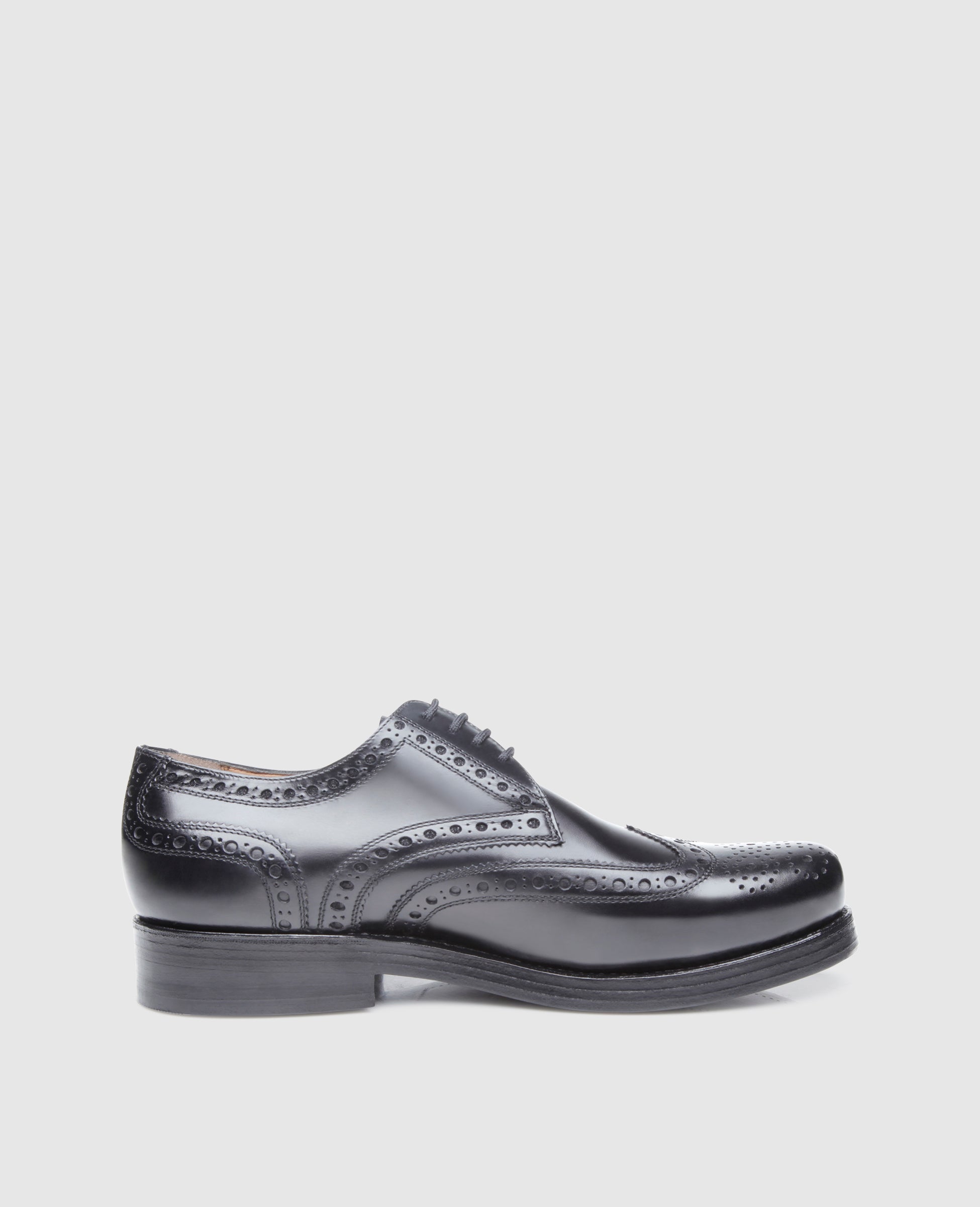 Heinrich Dinkelacker Herren Klassiker Rio Full-Brogue Schwarz