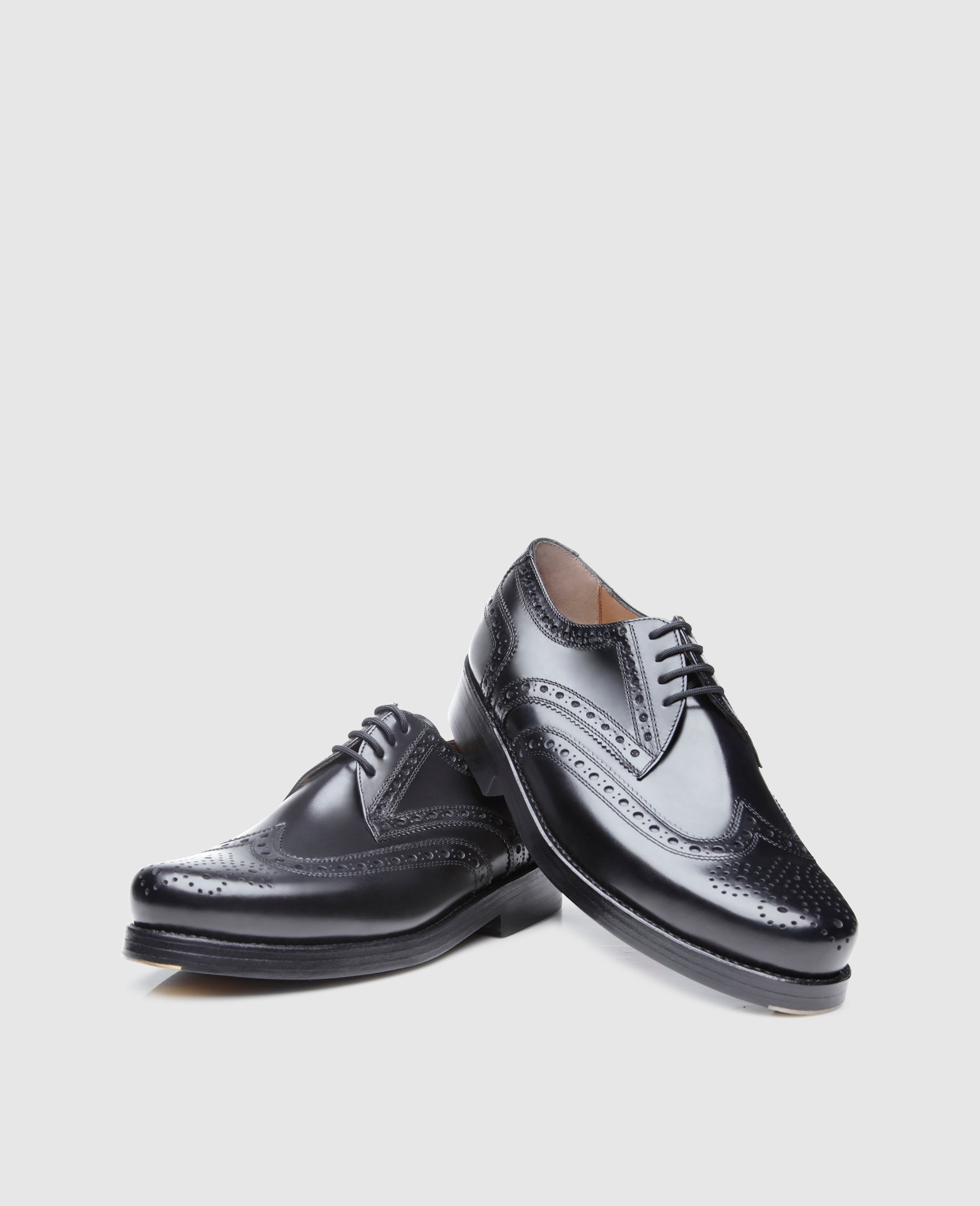 Heinrich Dinkelacker Herren Klassiker Rio Full-Brogue Schwarz