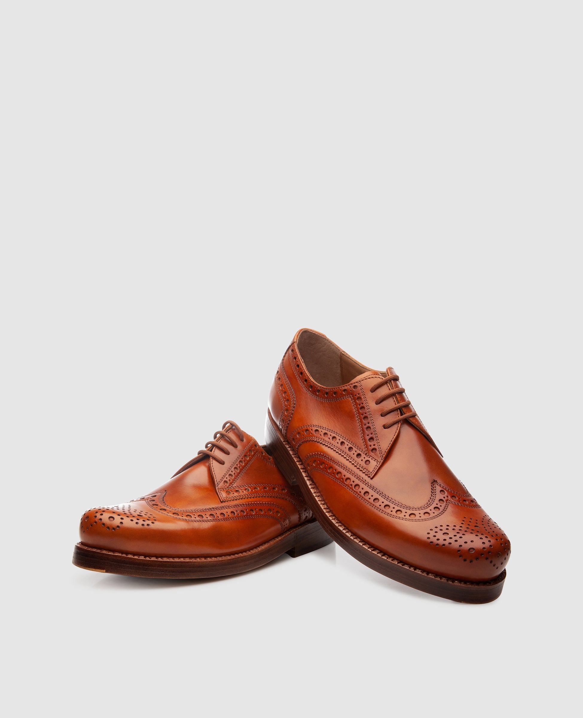 Heinrich Dinkelacker Herren Businessschuhe Rio Full-Brogue TC - Cognac