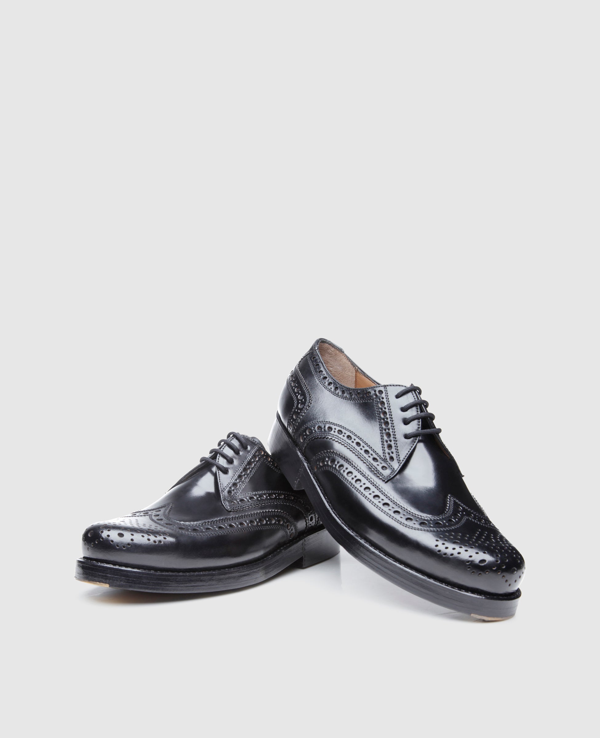Heinrich Dinkelacker Herren Klassiker Rio Full-Brogue Schwarz