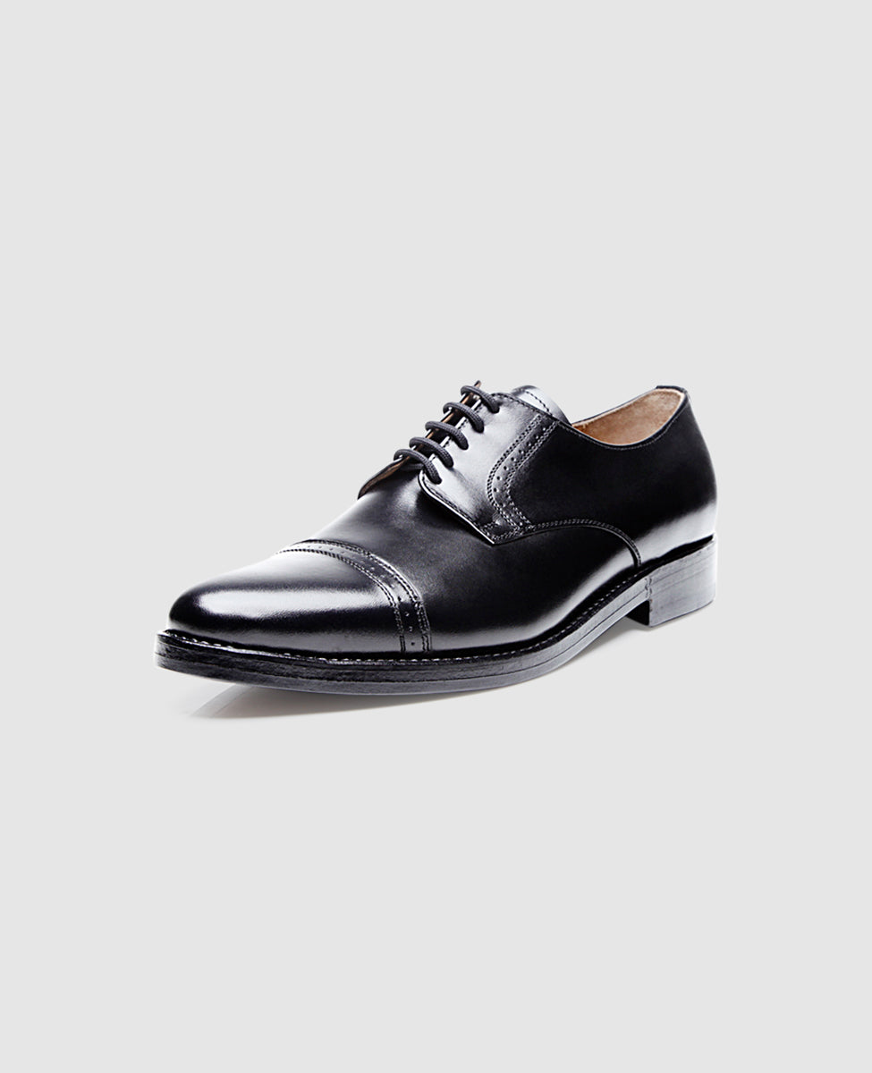 Heinrich Dinkelacker Herren Businessschuhe Milano Quarter-Brogue BC - Schwarz