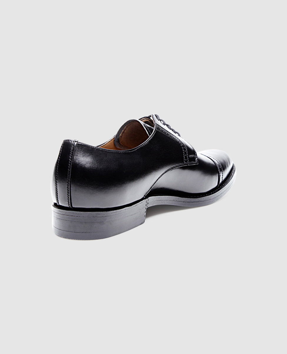 Heinrich Dinkelacker Herren Klassiker Milano Quarter-Brogue Schwarz