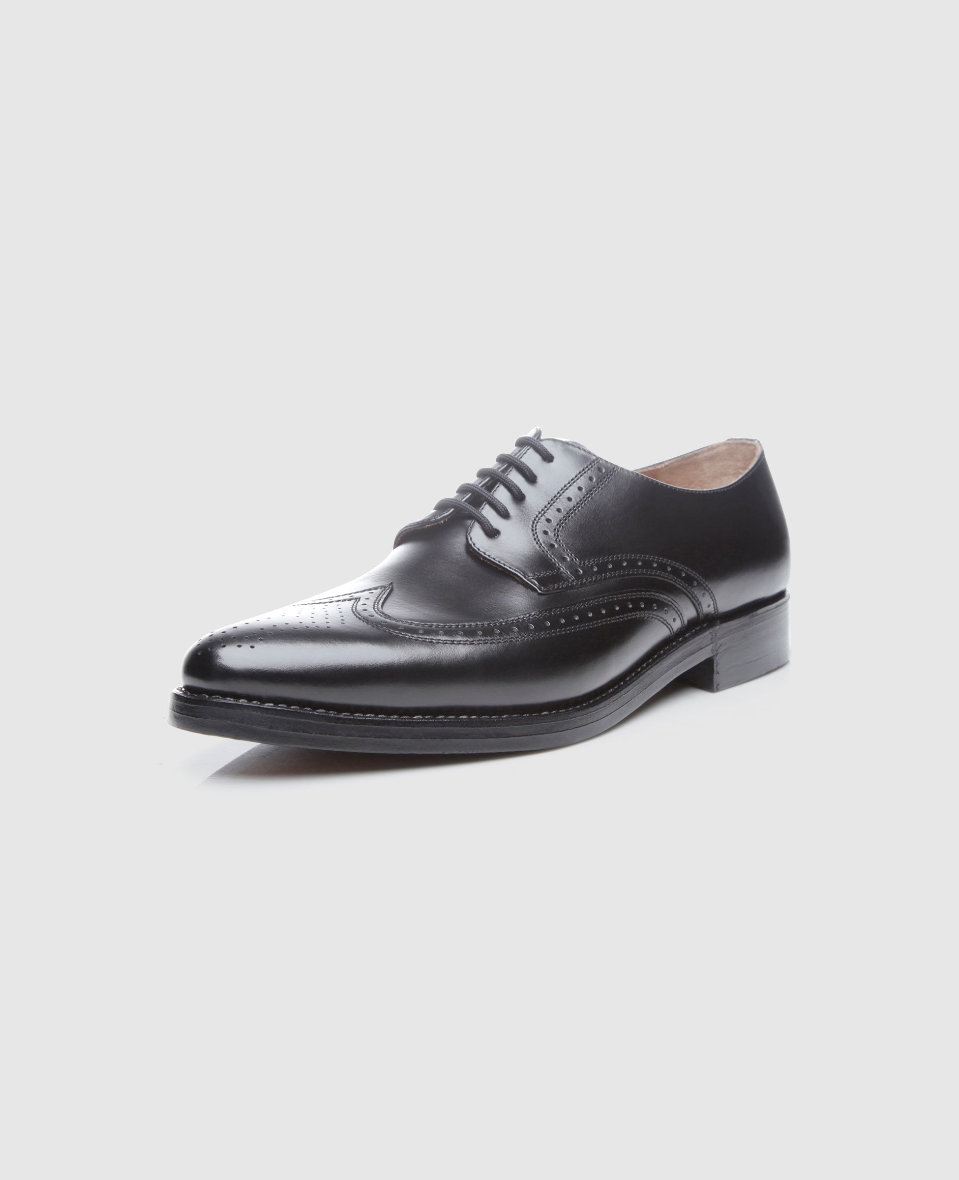 Heinrich Dinkelacker Herren Klassiker Milano Full-Brogue Schwarz
