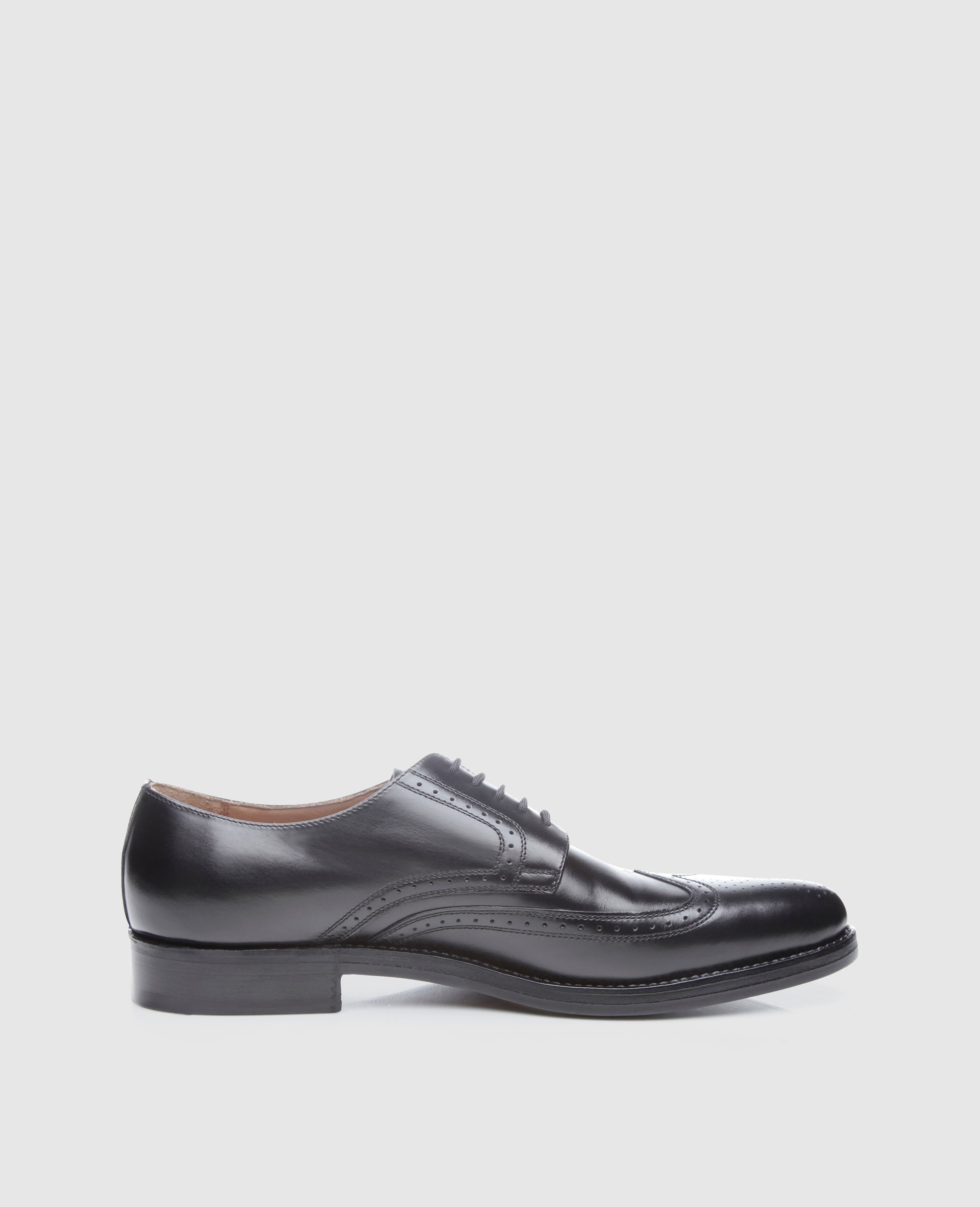 Heinrich Dinkelacker Herren Klassiker Milano Full-Brogue Schwarz