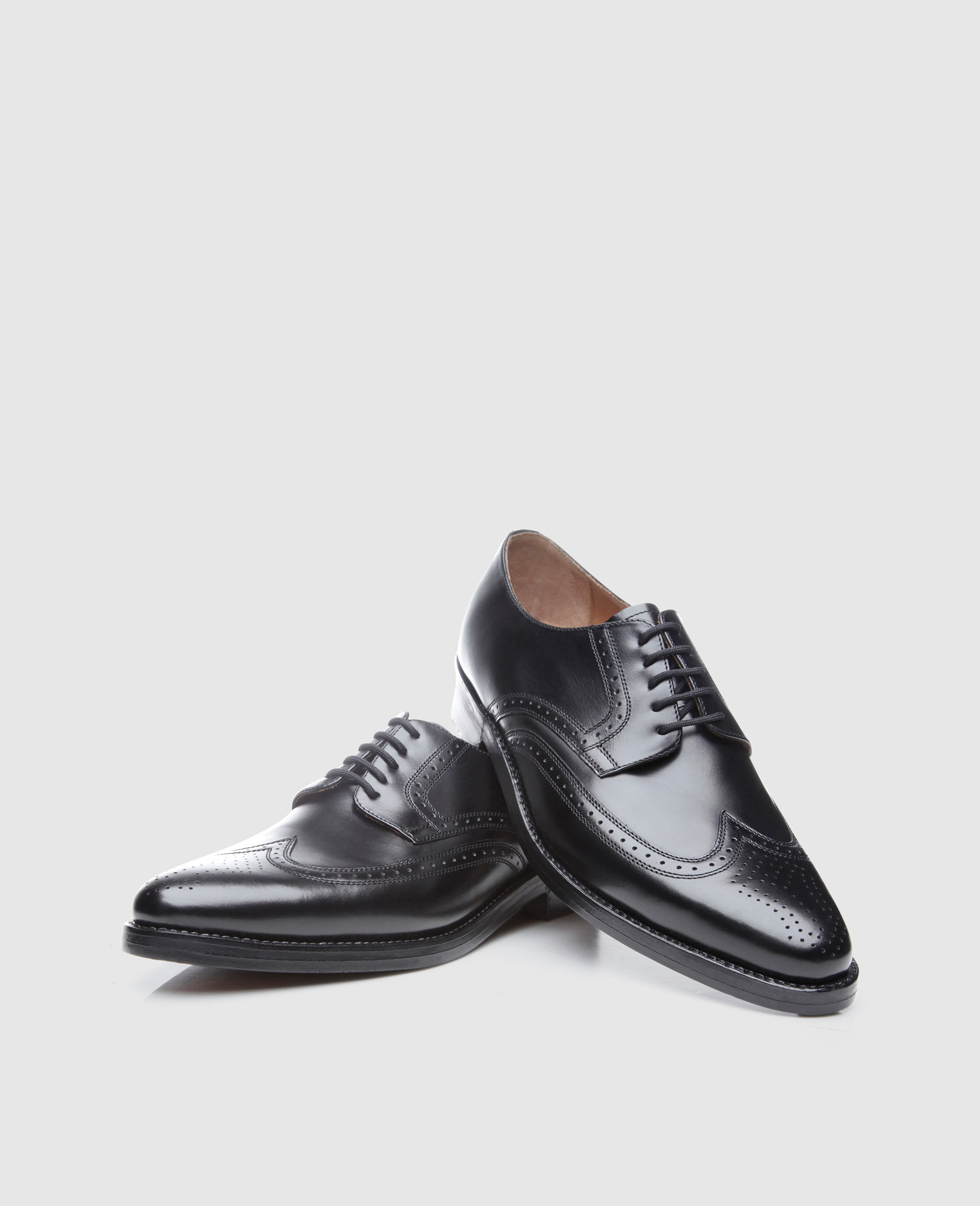 Heinrich Dinkelacker Herren Klassiker Milano Full-Brogue Schwarz