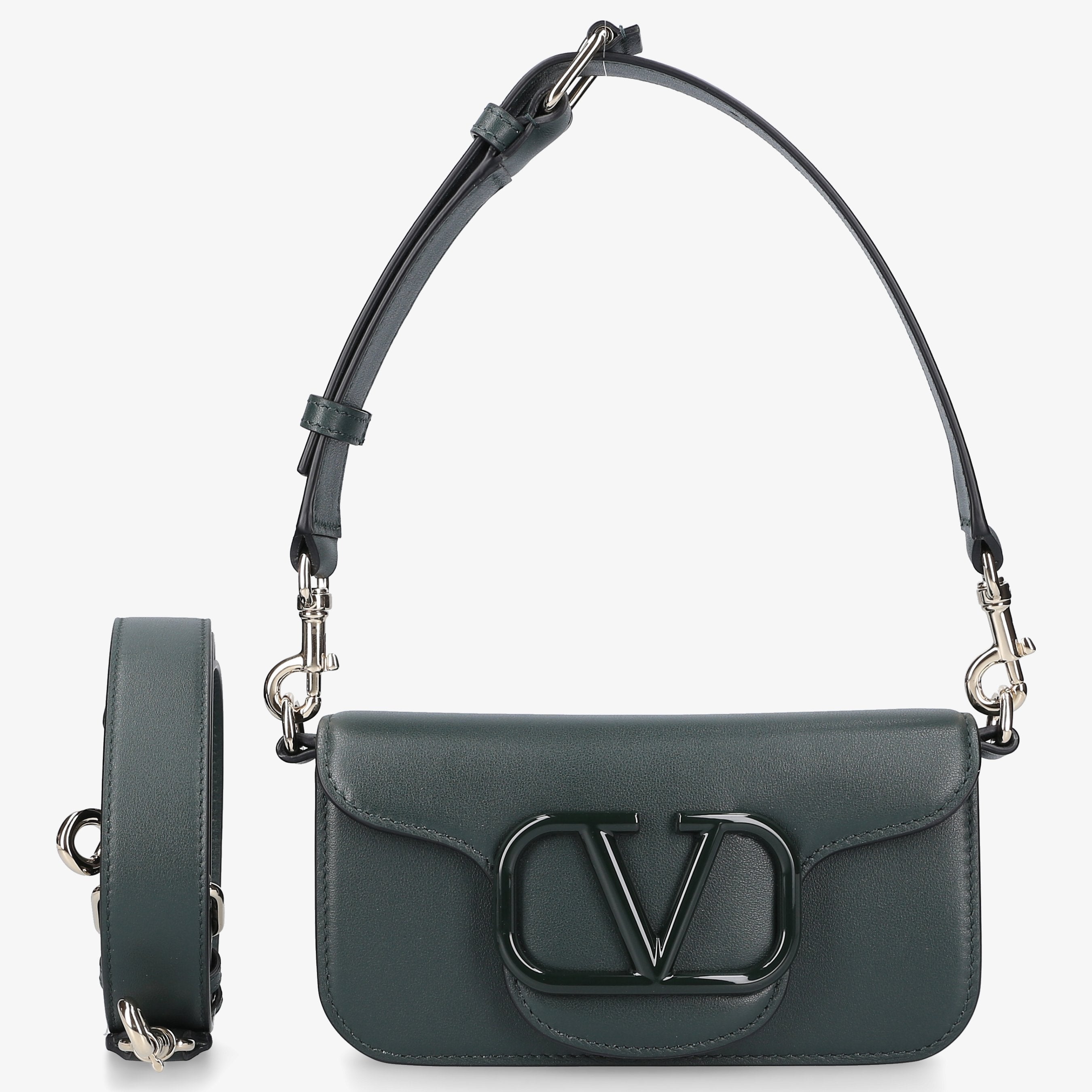 Valentino Garavani Damen Schultertasche LOCÒ Kalbsleder