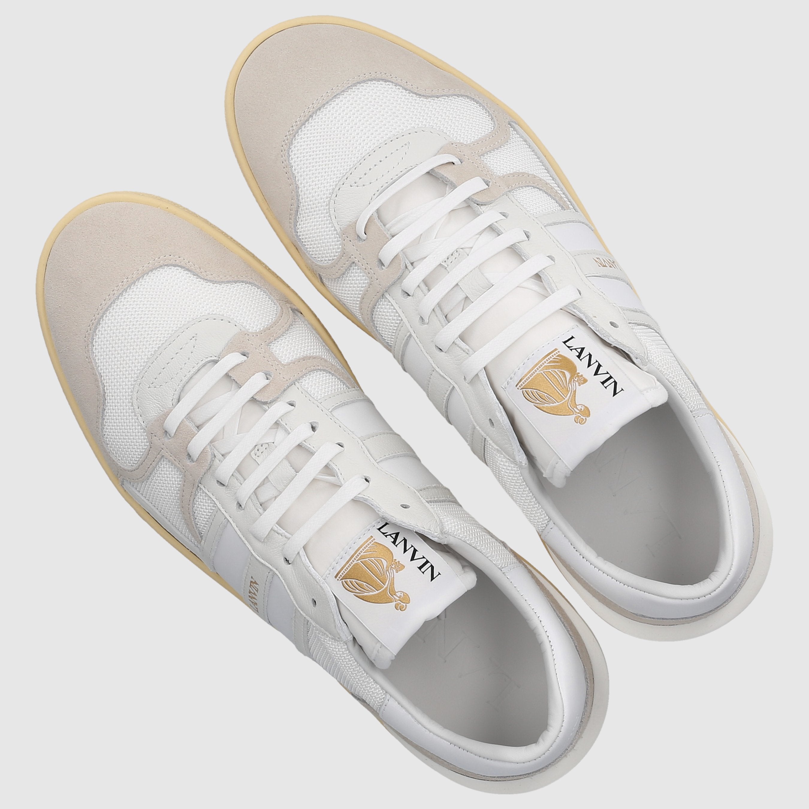 Lanvin Herren Sneaker low MESH CLAY Veloursleder