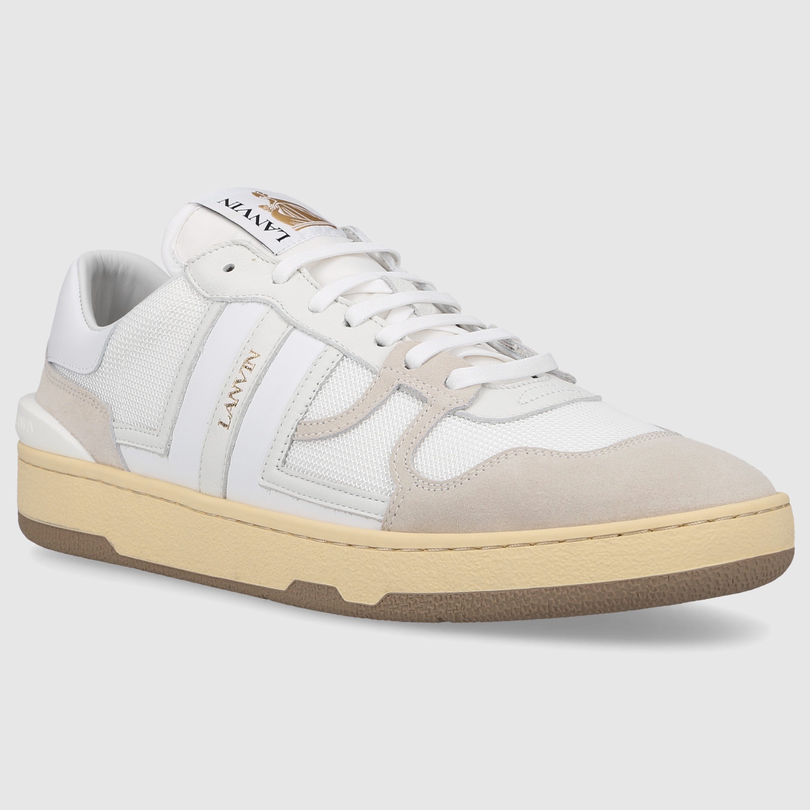 Lanvin Herren Sneaker low MESH CLAY Veloursleder