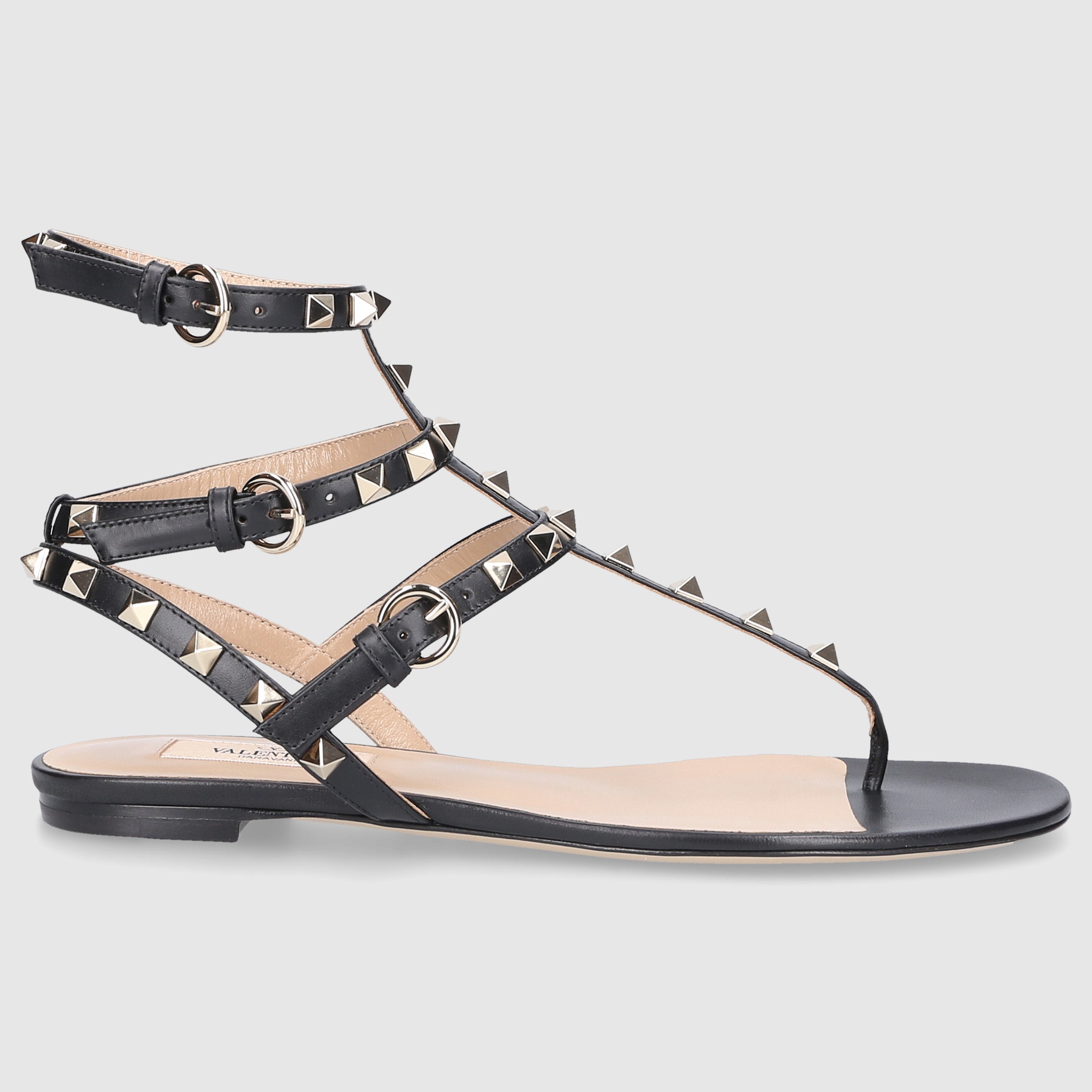 Valentino Garavani Damen Sandalen ROCKSTUD Kalbsleder