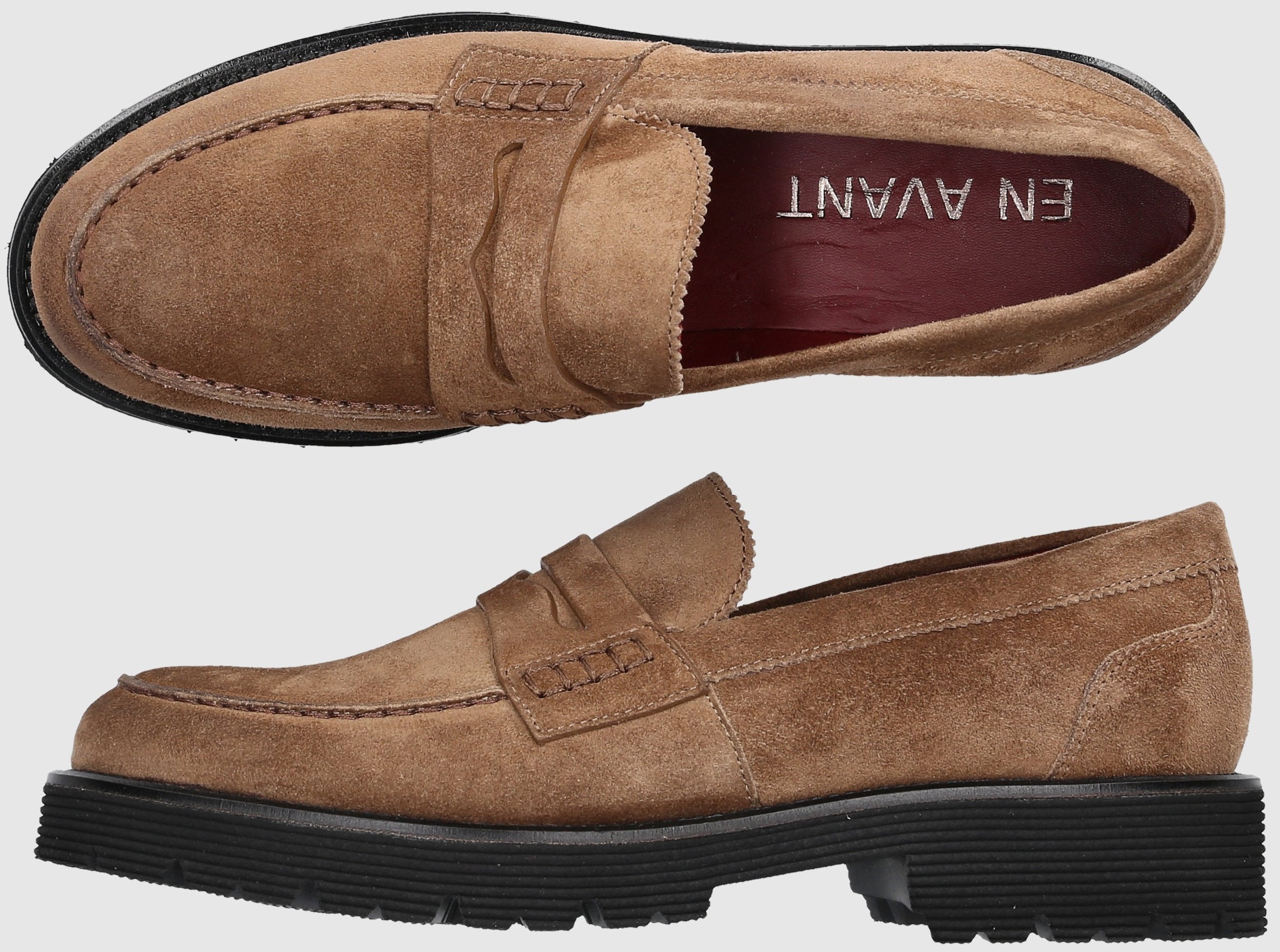 EN AVANT Damen Loafer 529-01 Veloursleder
