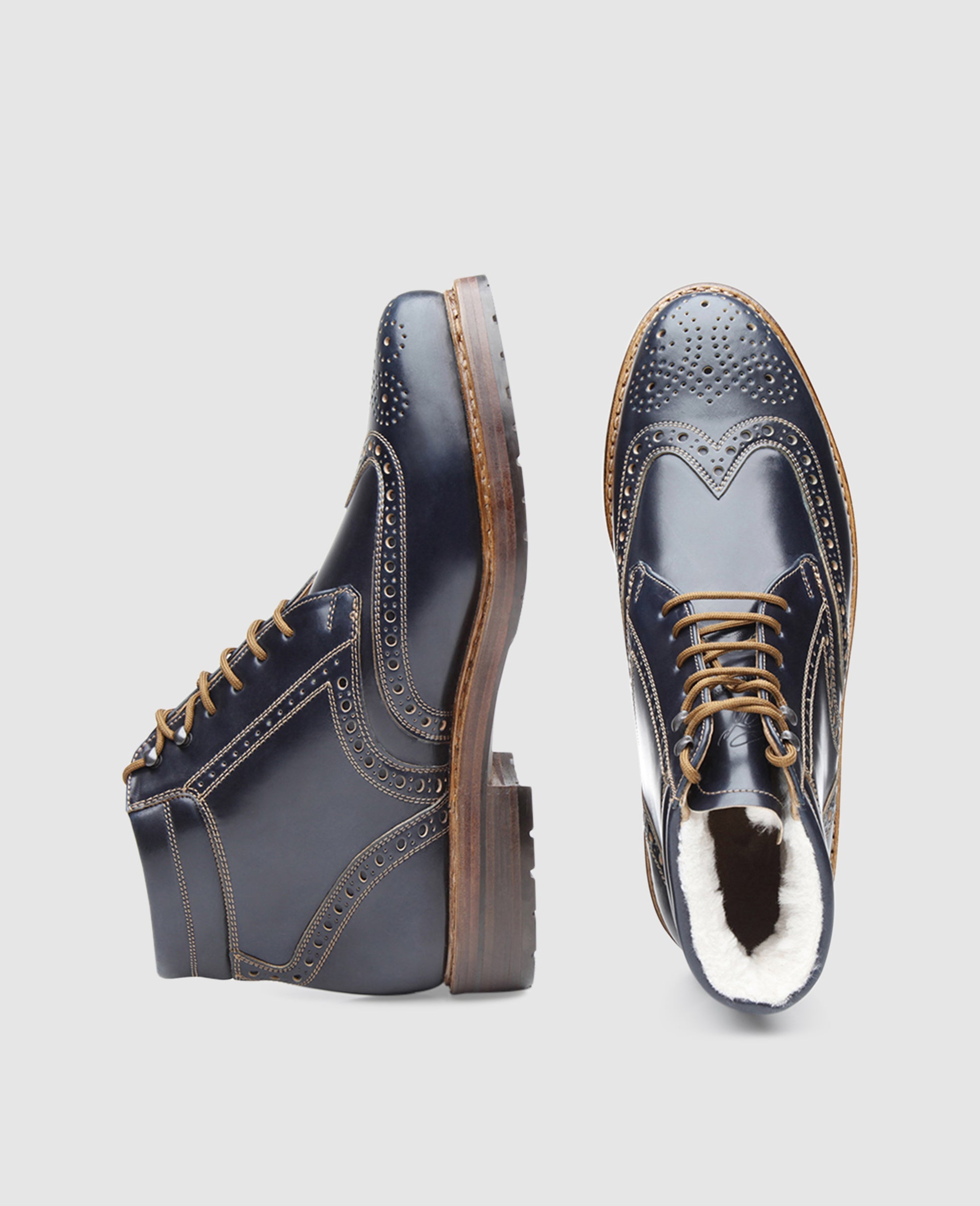 Heinrich Dinkelacker Herren Buda Full-Brogue C - Navy