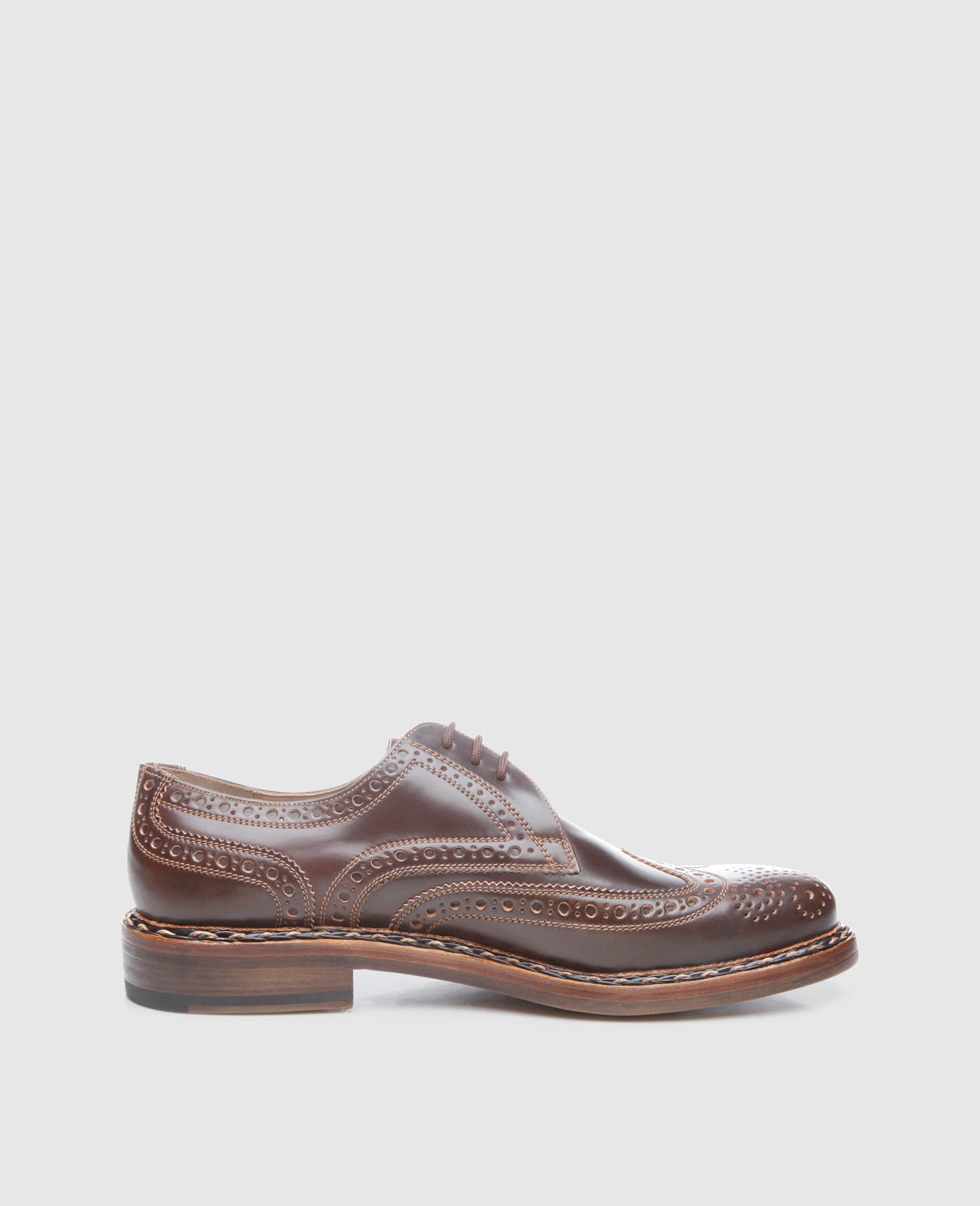 Heinrich Dinkelacker Herren Buda Full-Brogue C - Dark Cognac