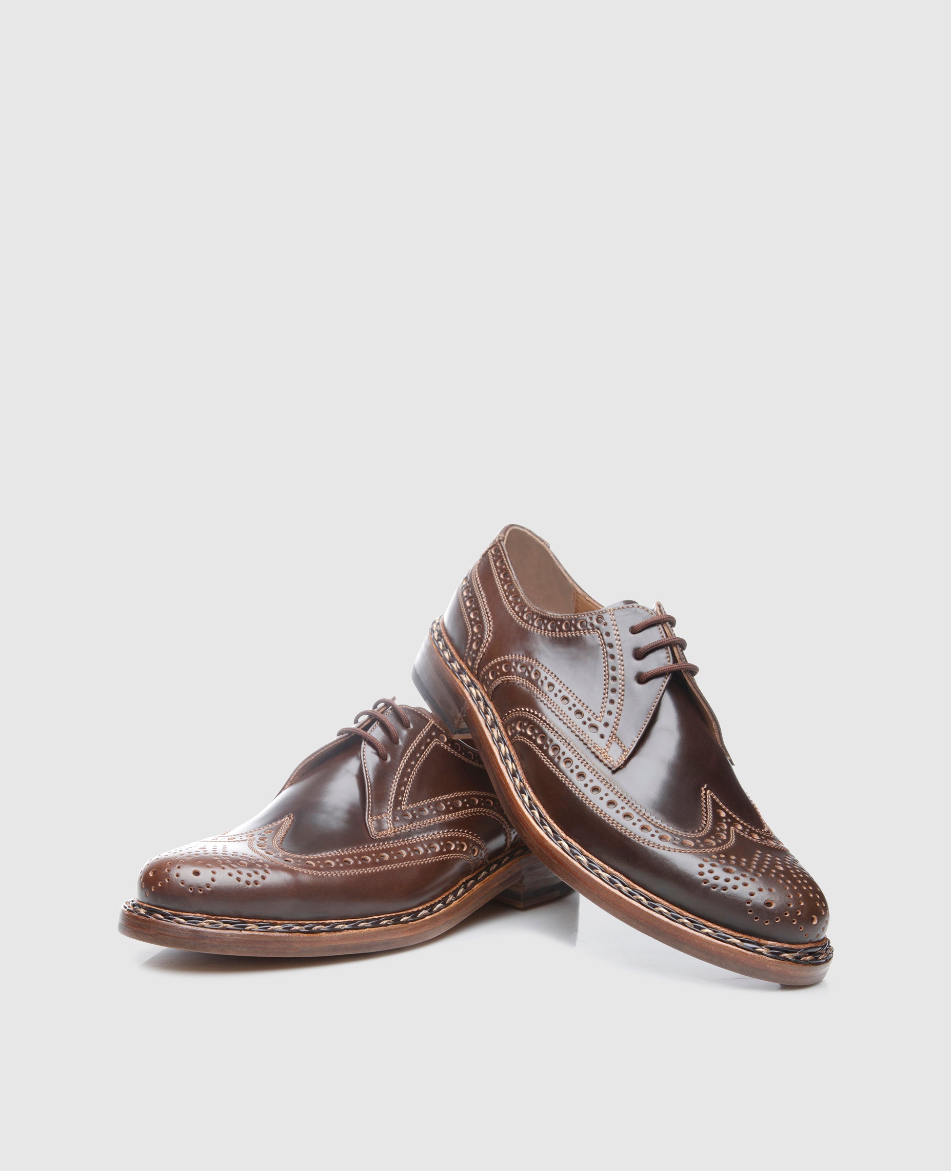 Heinrich Dinkelacker Herren Buda Full-Brogue C - Dark Cognac