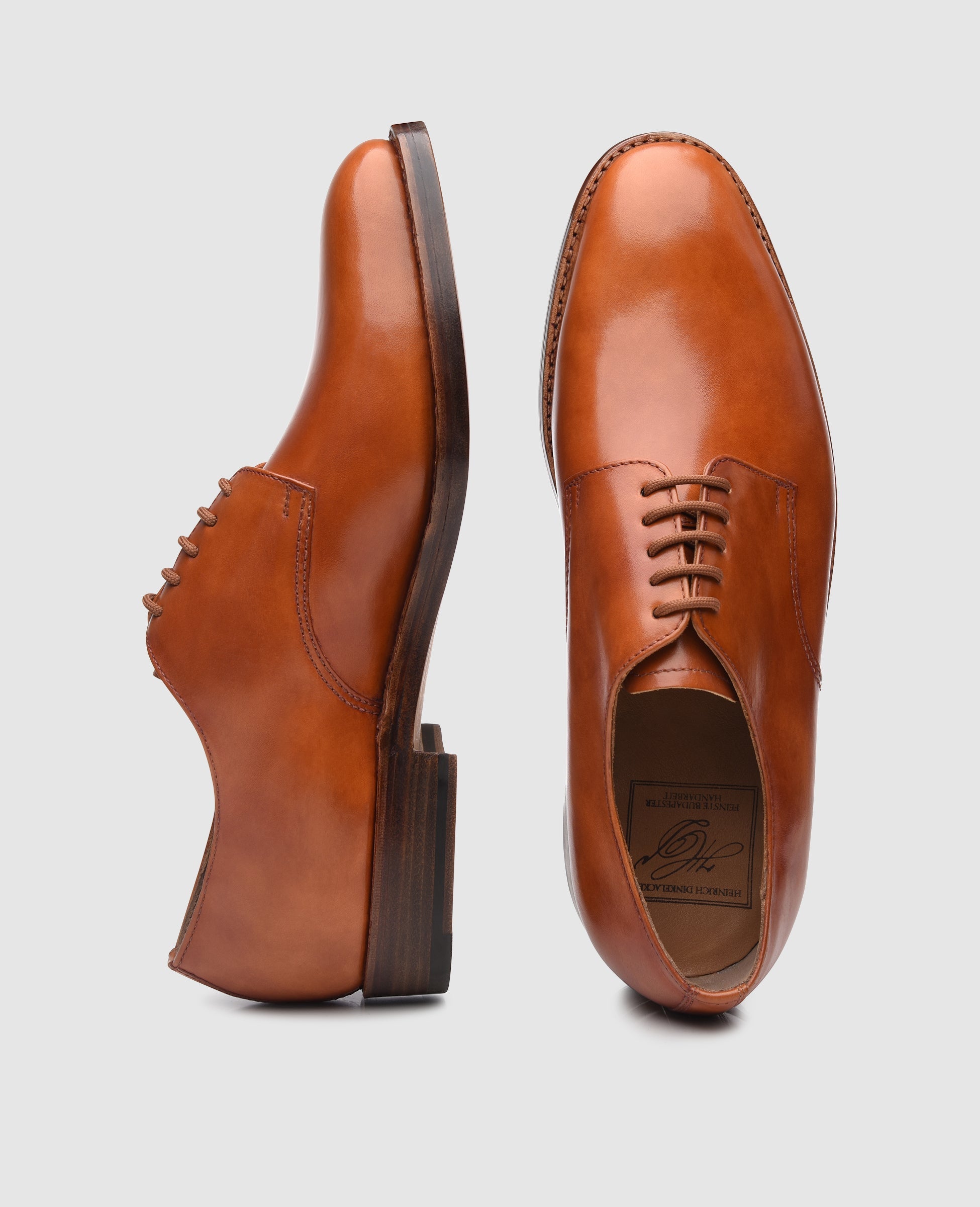 Heinrich Dinkelacker Herren Businessschuhe Luzern Plain TC - Cognac