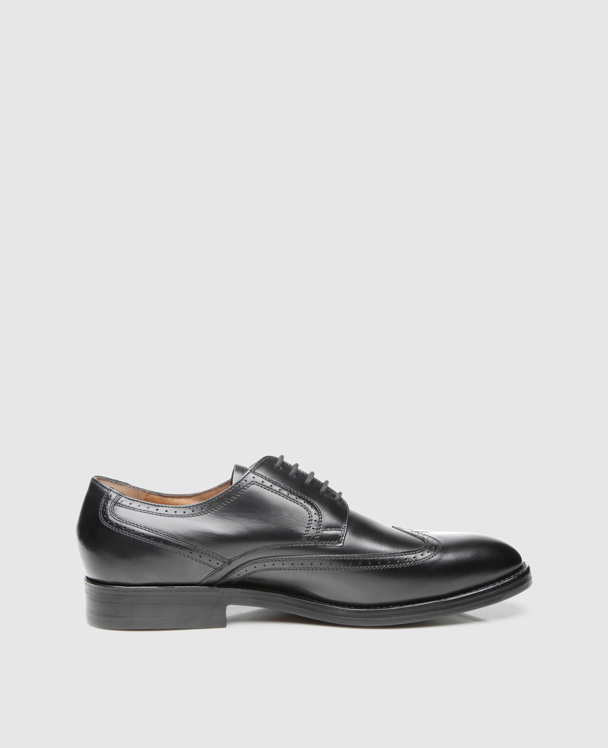 Heinrich Dinkelacker Herren Klassiker Luzern Full-Brogue Schwarz