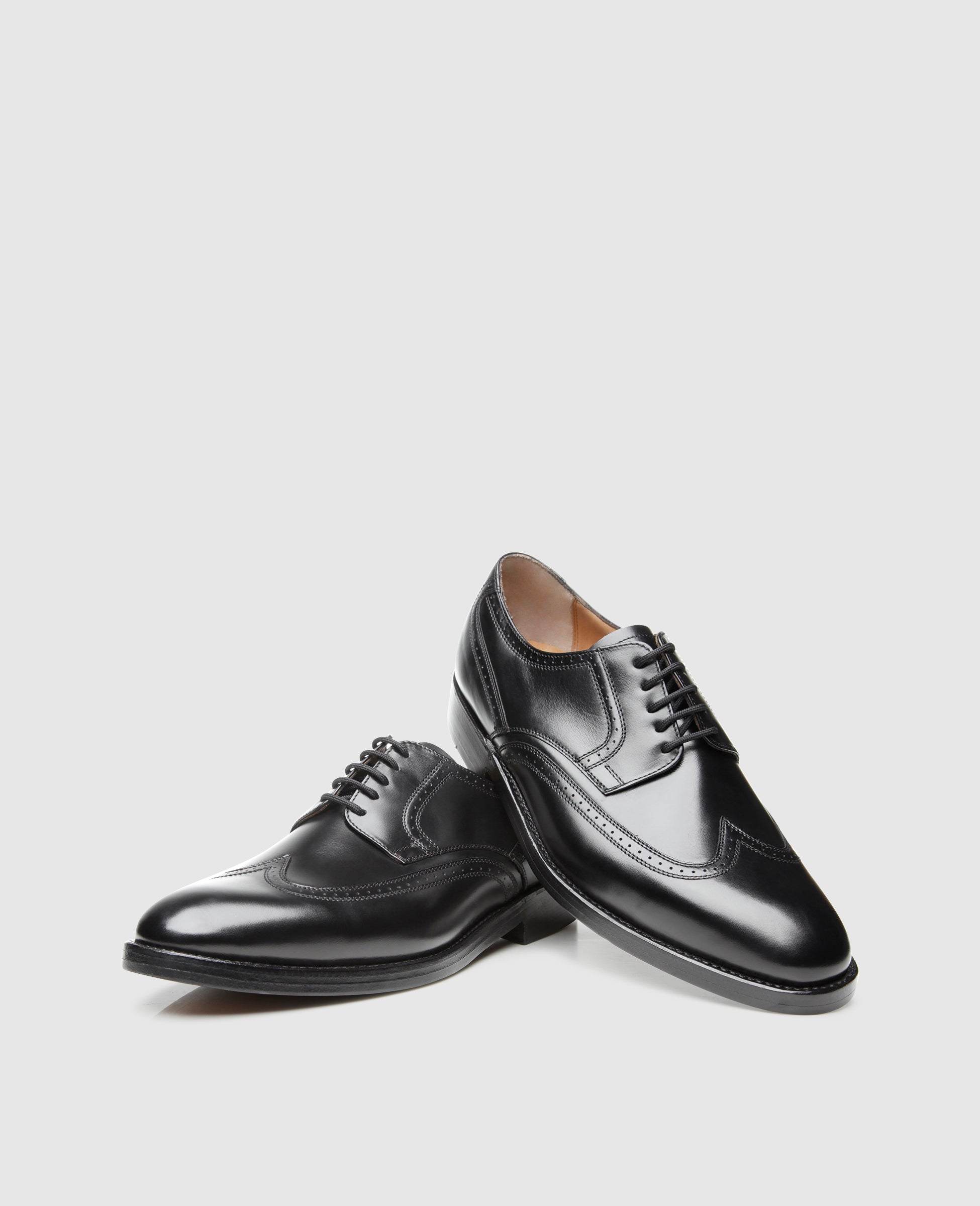 Heinrich Dinkelacker Herren Klassiker Luzern Full-Brogue Schwarz