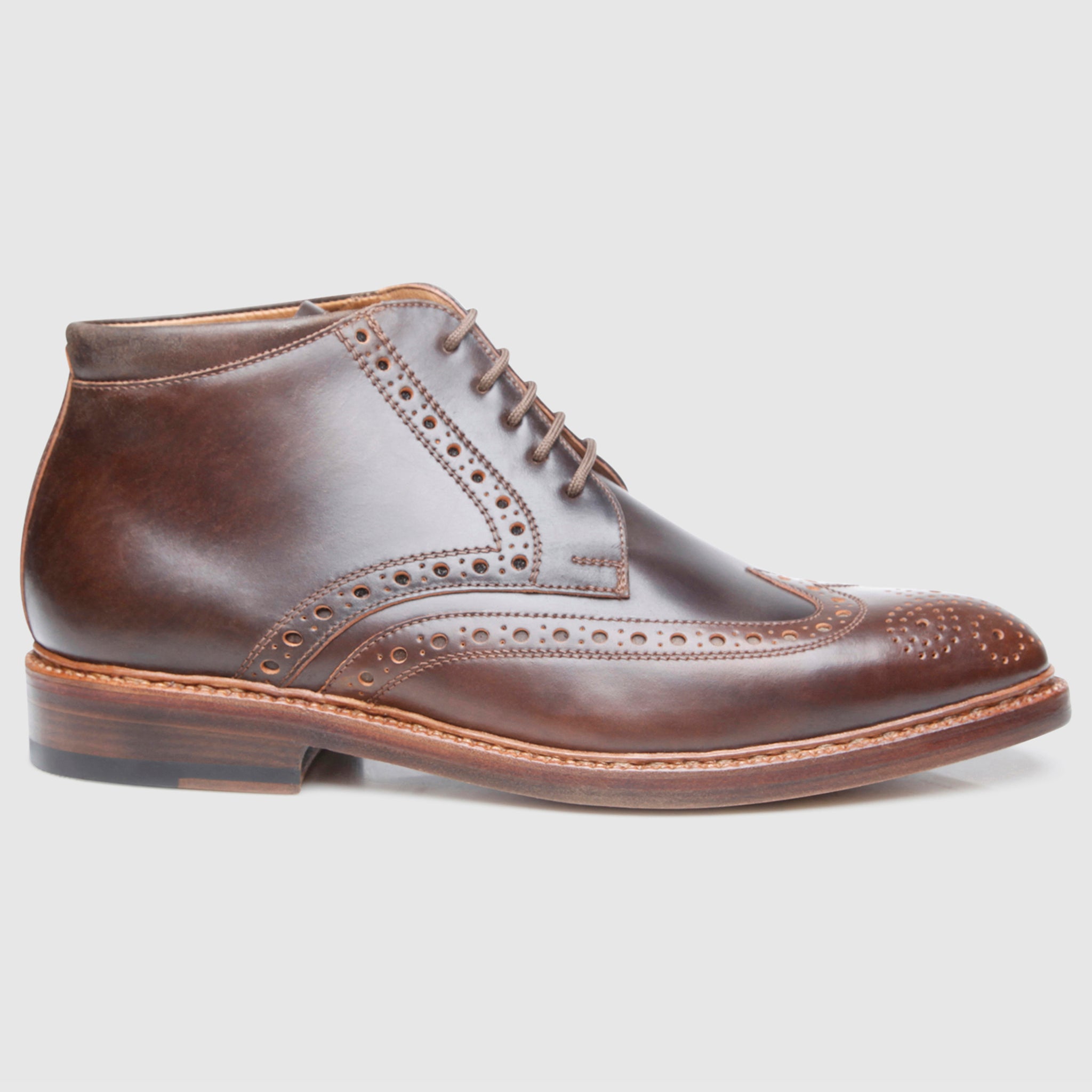 Heinrich Dinkelacker Herren Luzern Full-Brogue C - Dark Cognac