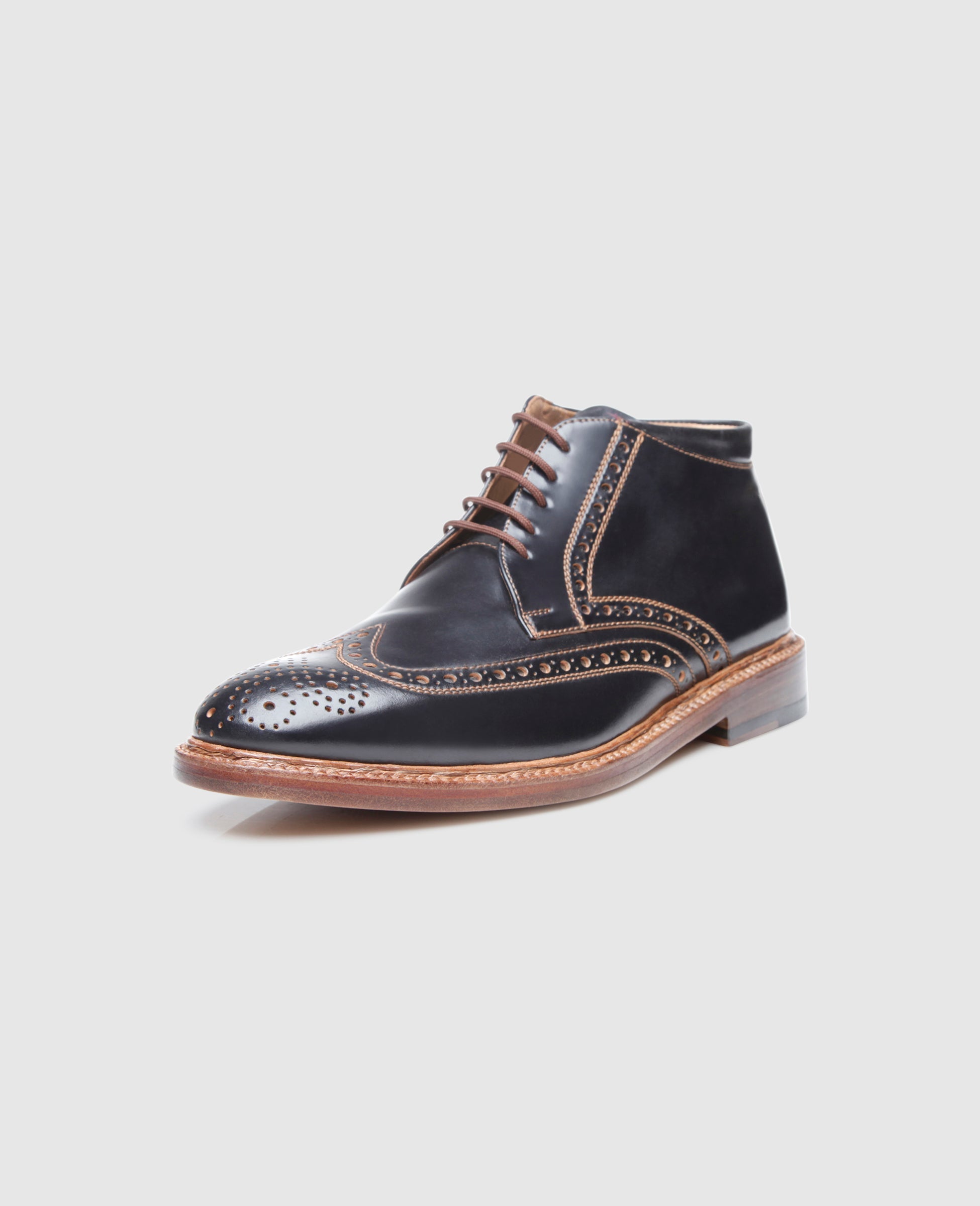 Heinrich Dinkelacker Herren Luzern Full-Brogue C - Schwarz