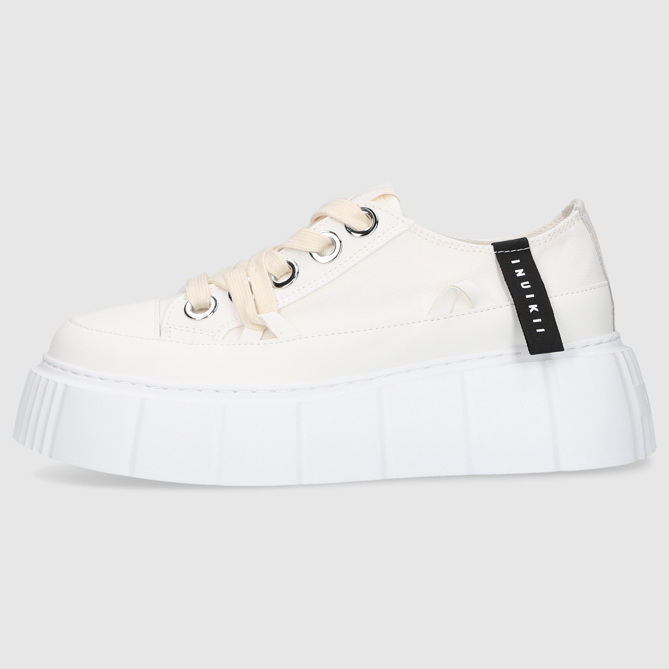 Inuikii Damen Sneaker MATILDA CANVAS LOW White
