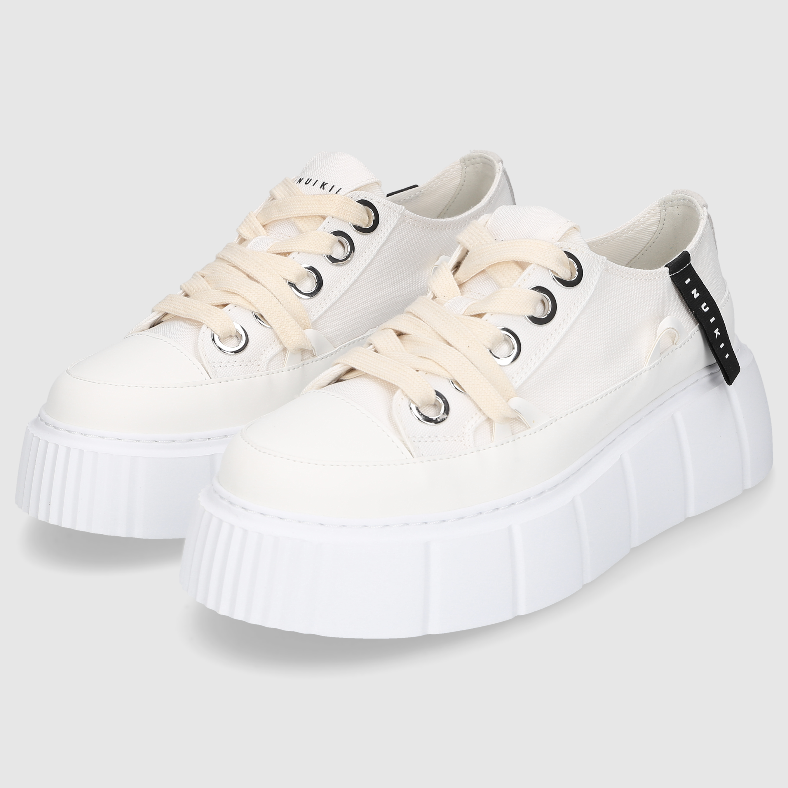 Inuikii Damen Sneaker MATILDA CANVAS LOW White