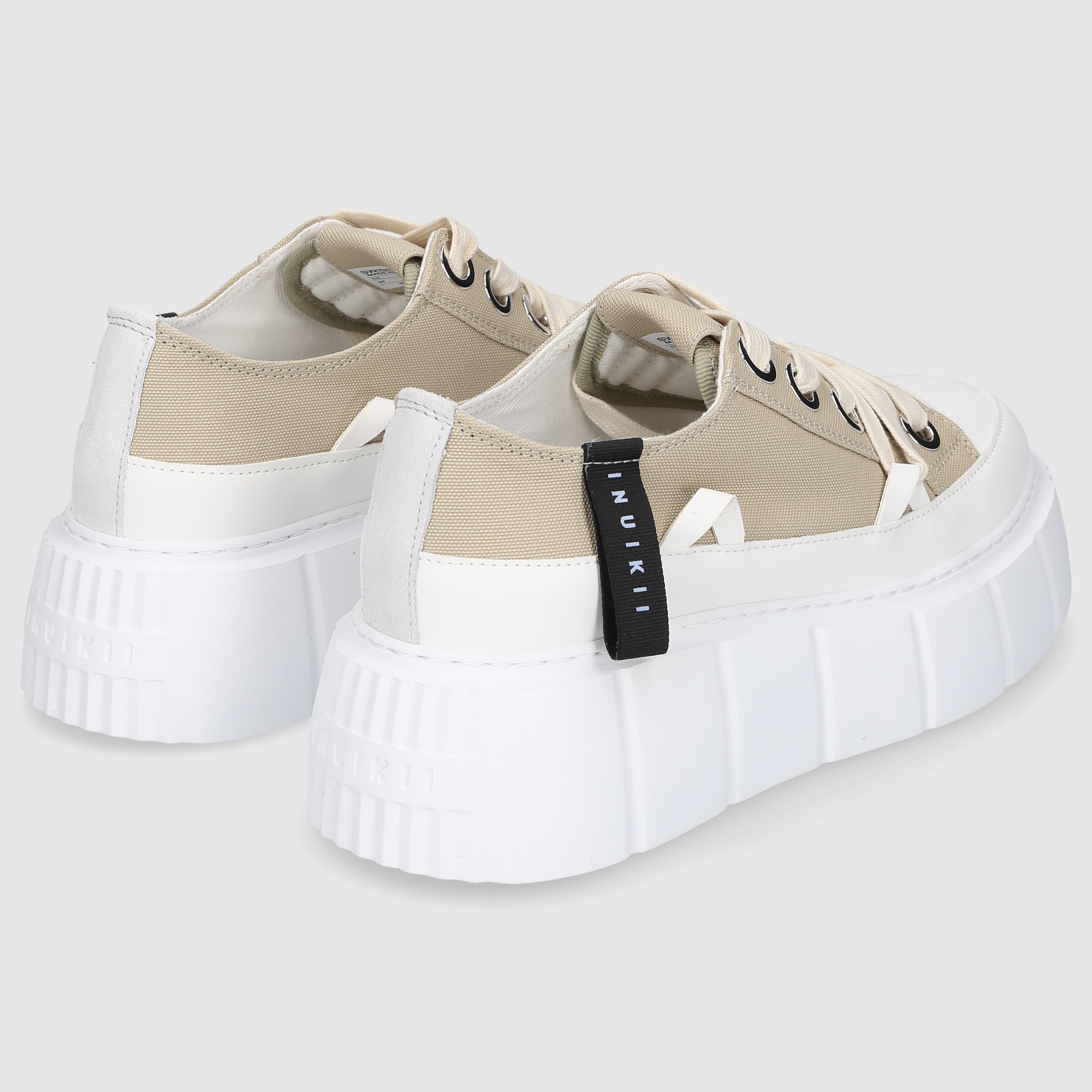 Inuikii Damen Sneaker MATILDA CANVAS LOW Grey