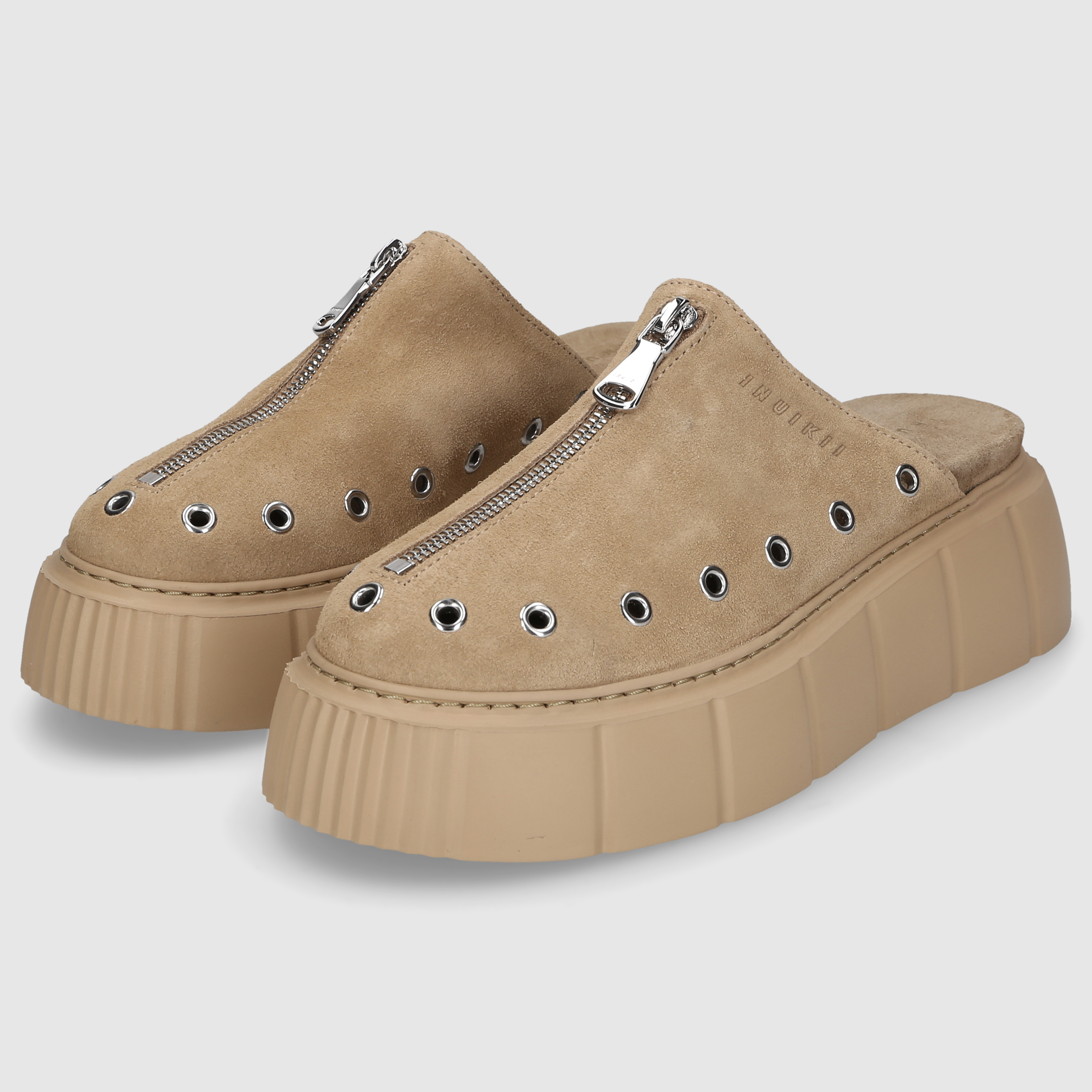 Inuikii Damen Sandale MATILDA MULE SUEDE Beige