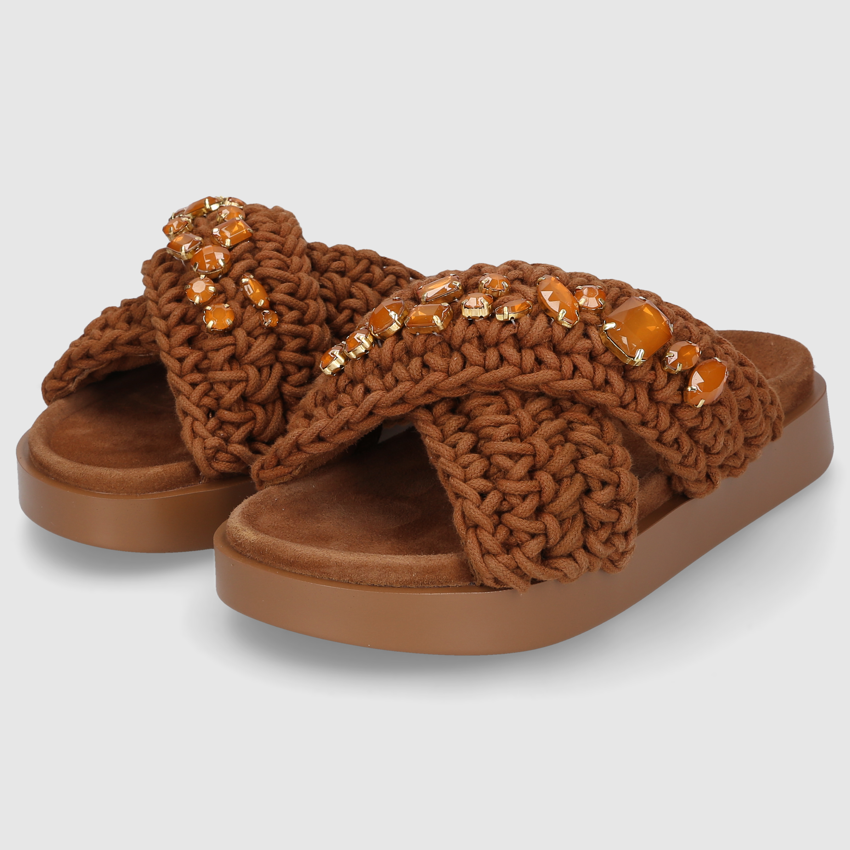 Inuikii Damen Sandale WOVEN STONES Mocha