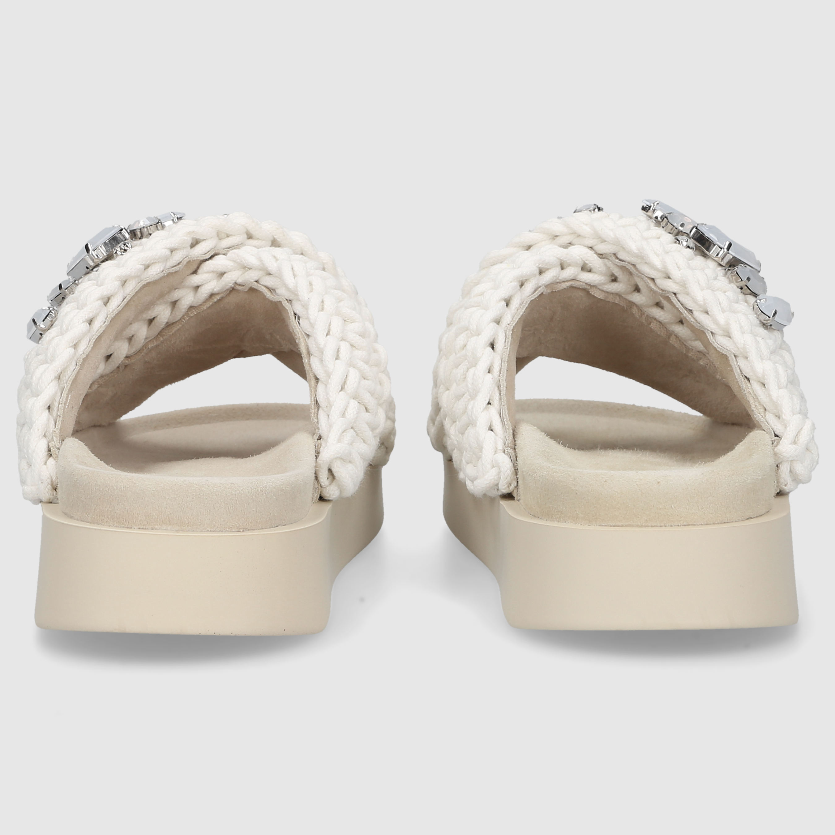 Inuikii Damen Sandale WOVEN STONES Off White