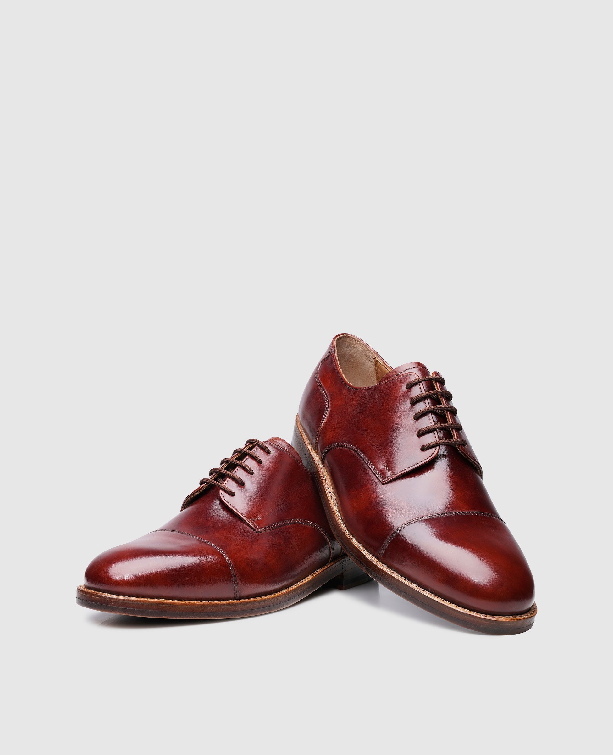 Heinrich Dinkelacker Herren Businessschuhe London Captoe TC - Whiskey