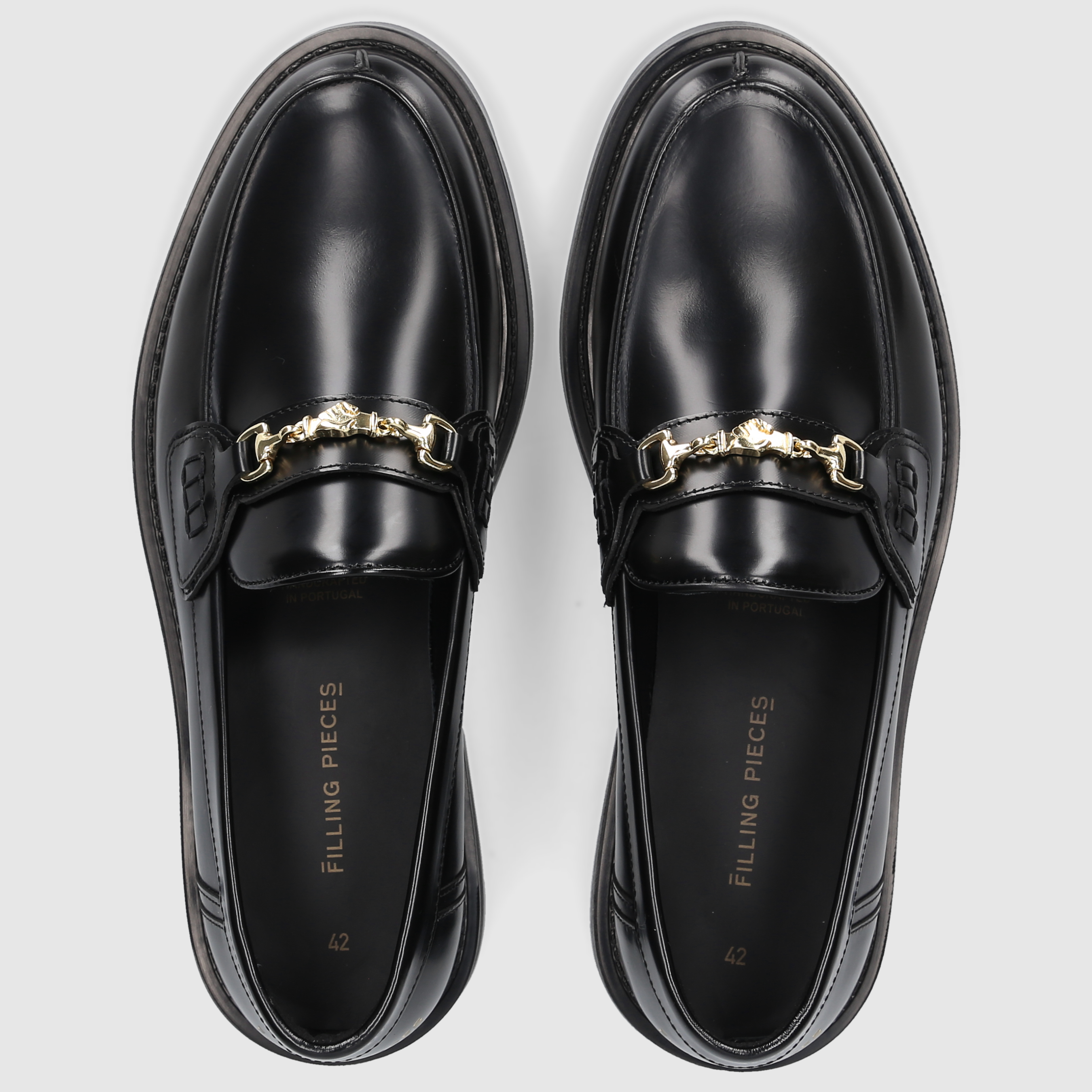 Filling Pieces Herren Loafer Loafer Polido Black