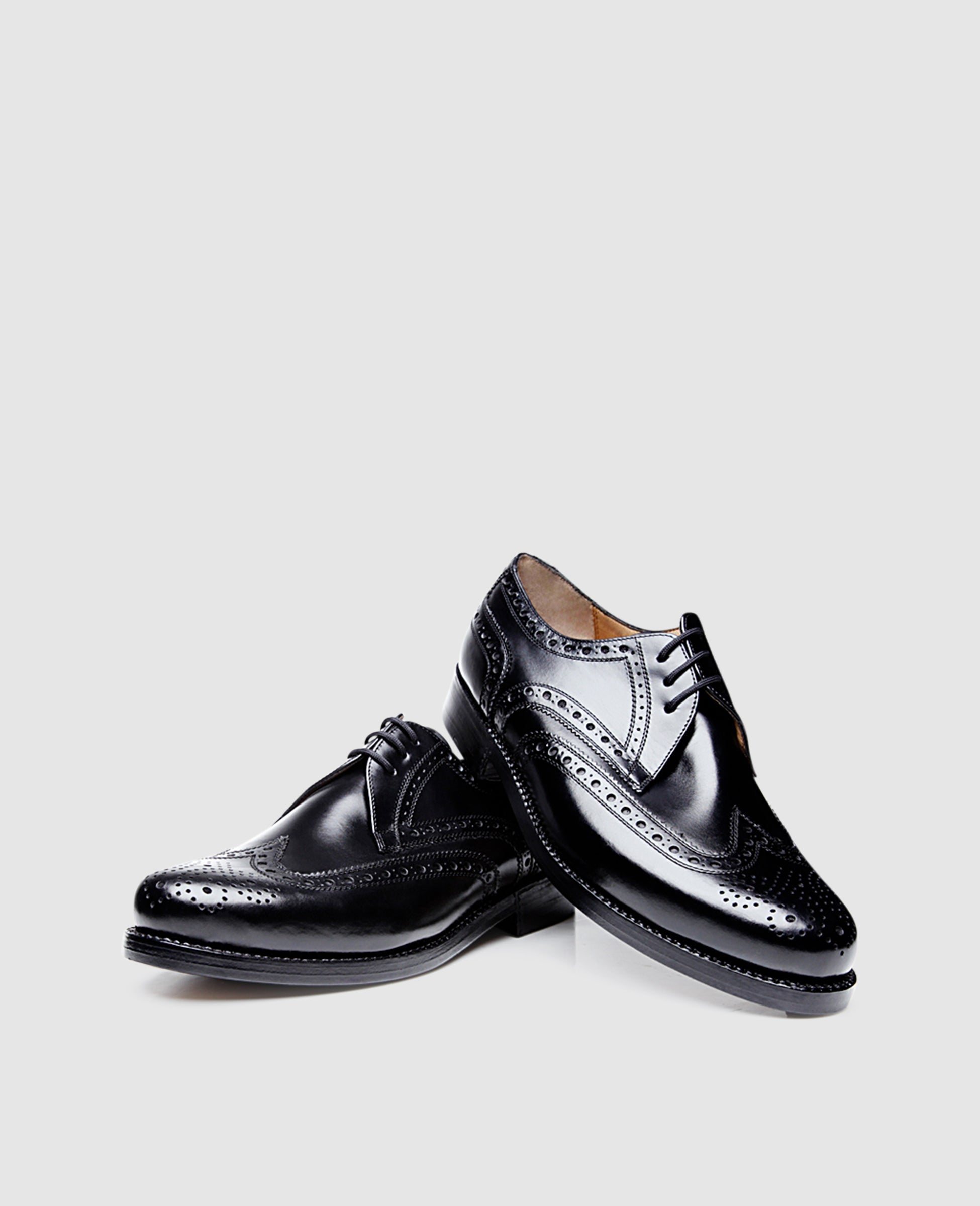 Heinrich Dinkelacker Herren Businessschuhe Janosh K Full-Brogue BC - Schwarz