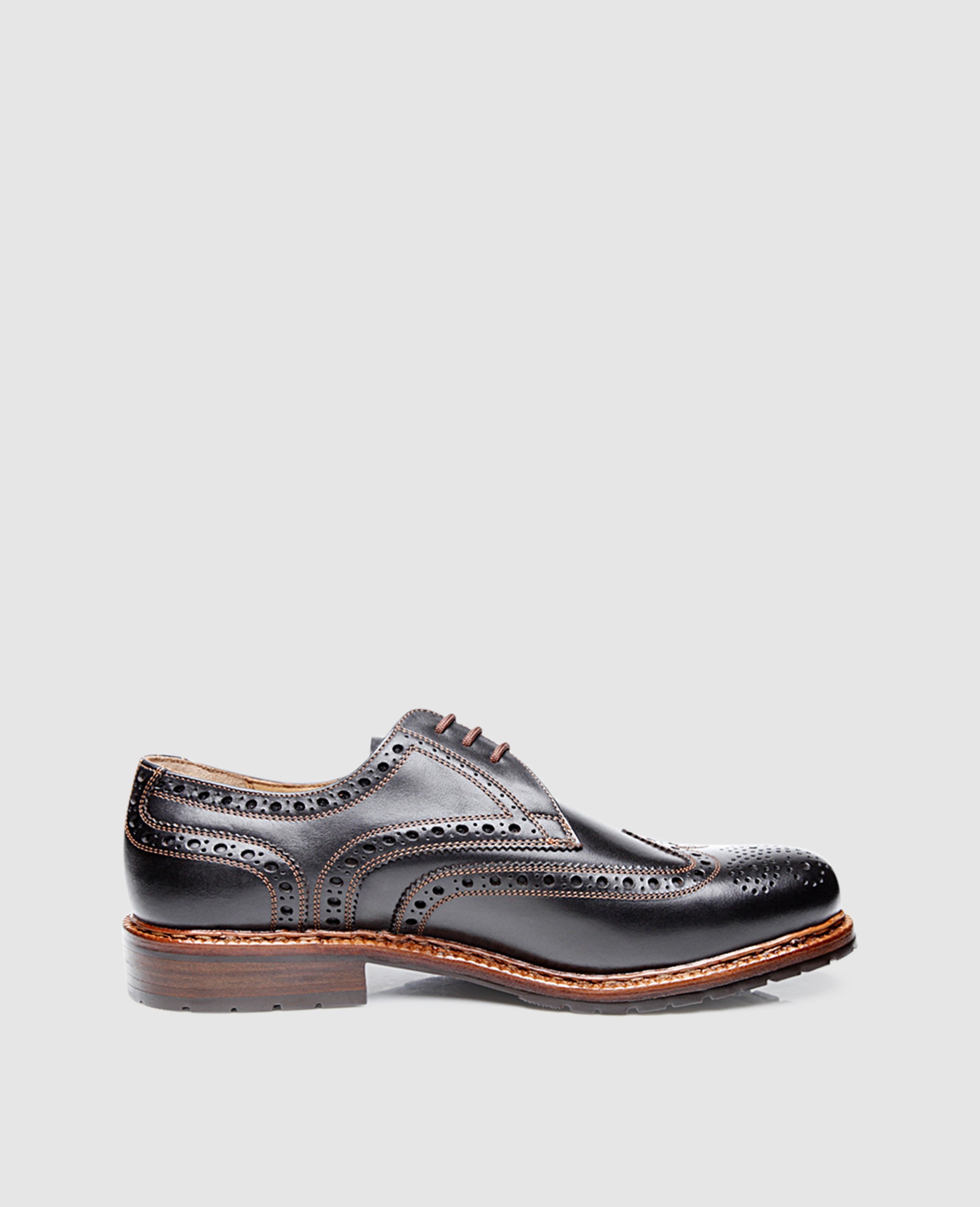 Heinrich Dinkelacker Herren Businessschuhe Janosh K Full-Brogue FC - Schwarz