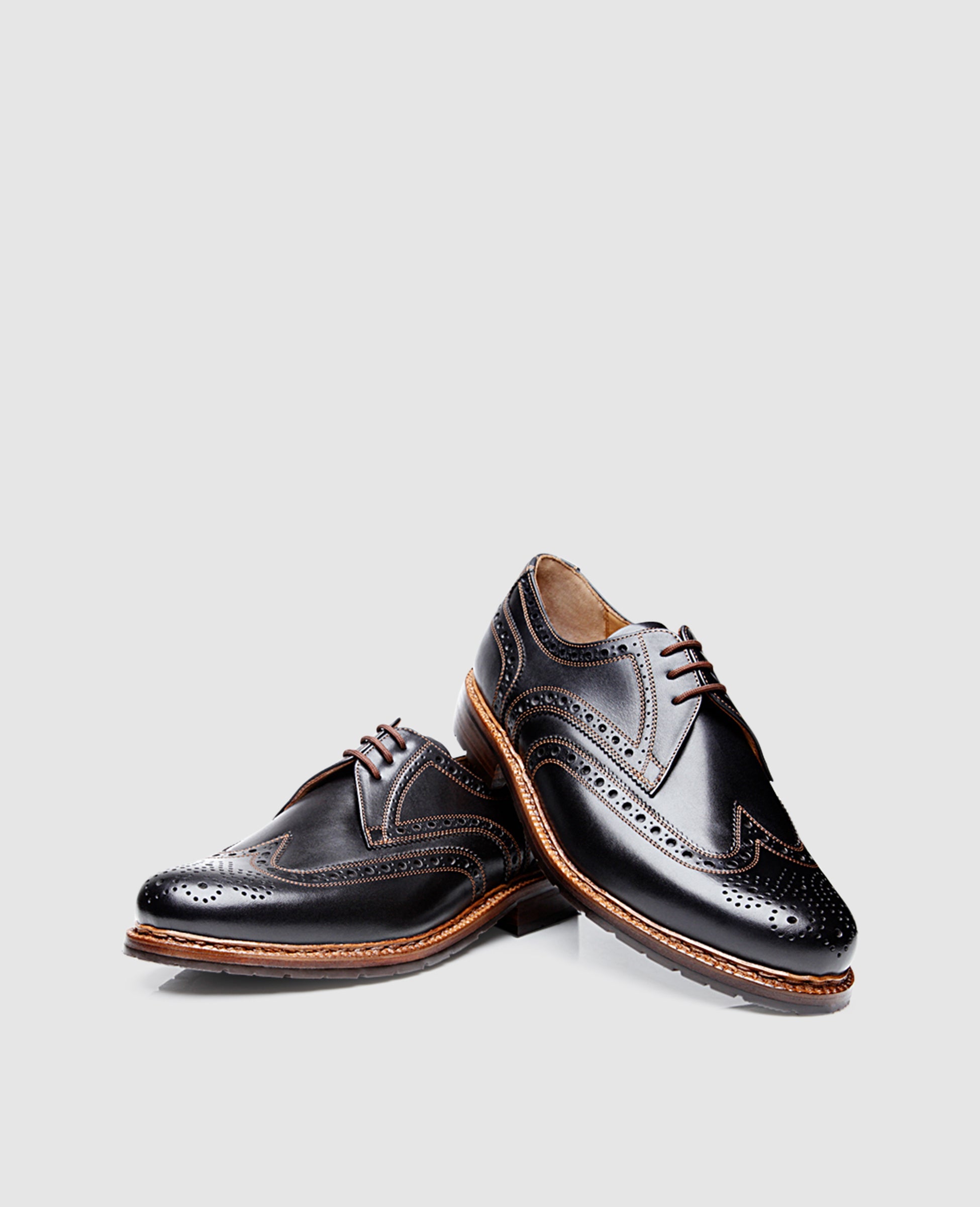 Heinrich Dinkelacker Herren Businessschuhe Janosh K Full-Brogue FC - Schwarz