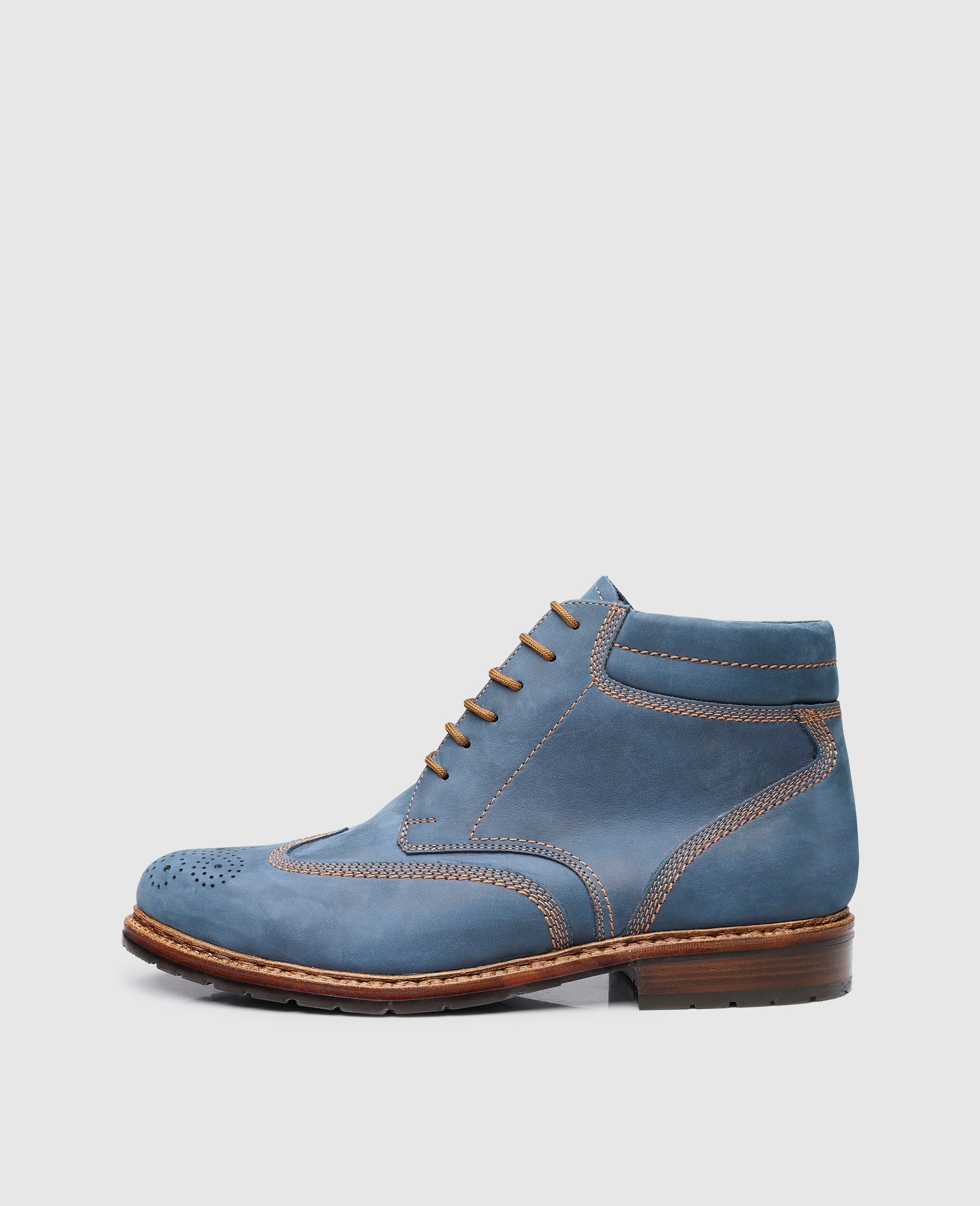 Heinrich Dinkelacker Herren Janosh K Full-Brogue M - Denim