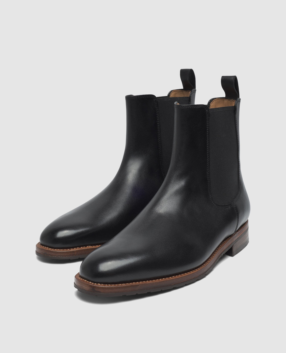 Heinrich Dinkelacker Herren Boot Luzern Plain Schwarz