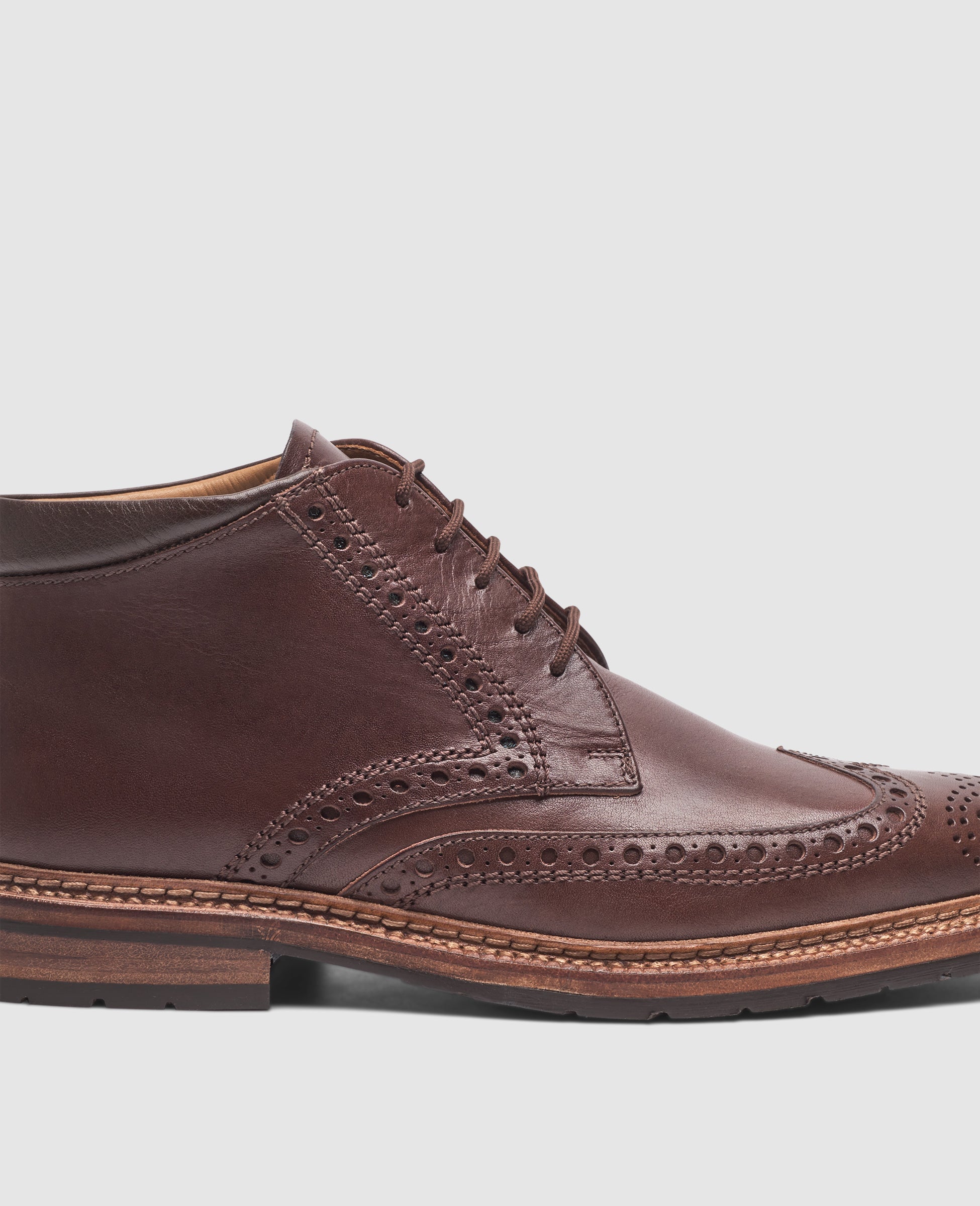 Heinrich Dinkelacker Herren Boot Luzern Full-Brogue Dunkelbraun