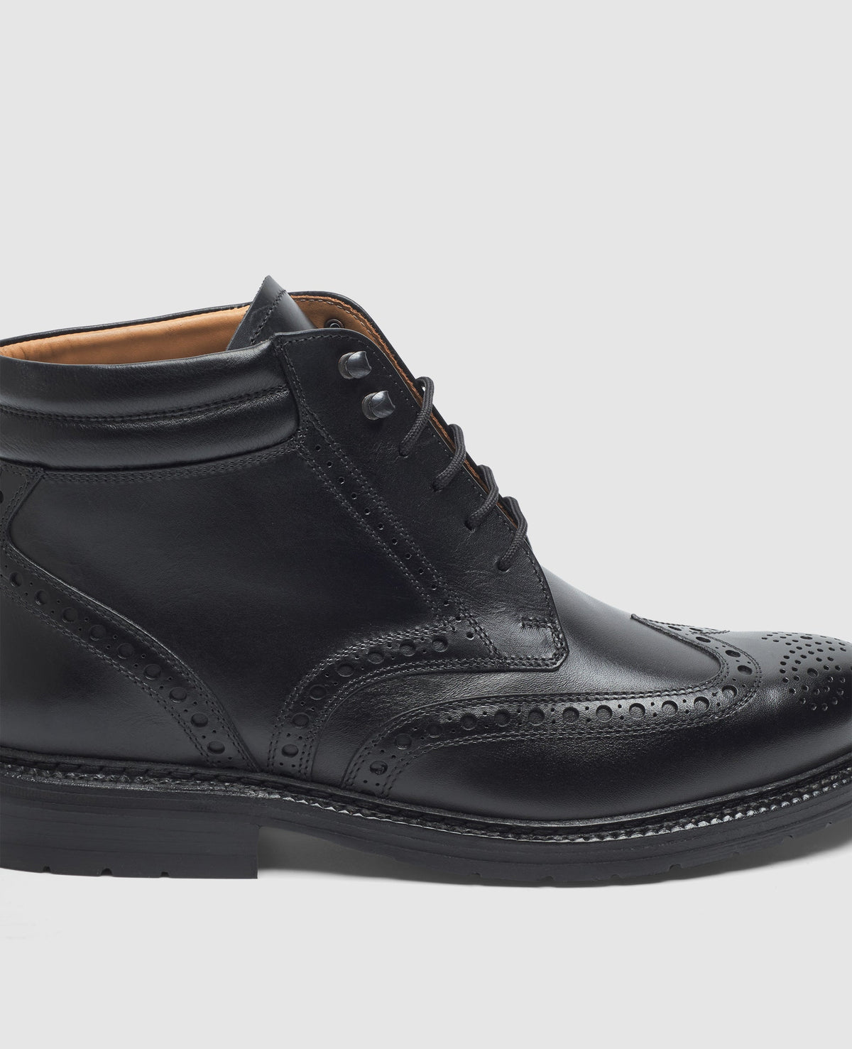 Heinrich Dinkelacker Herren Boot Janosh K Full-Brogue Schwarz