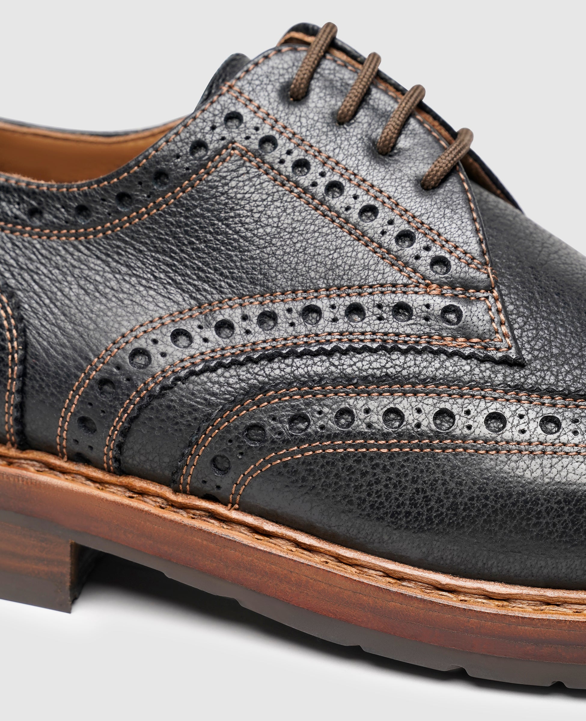 Heinrich Dinkelacker Men's Rio Full-Brogue W - Black