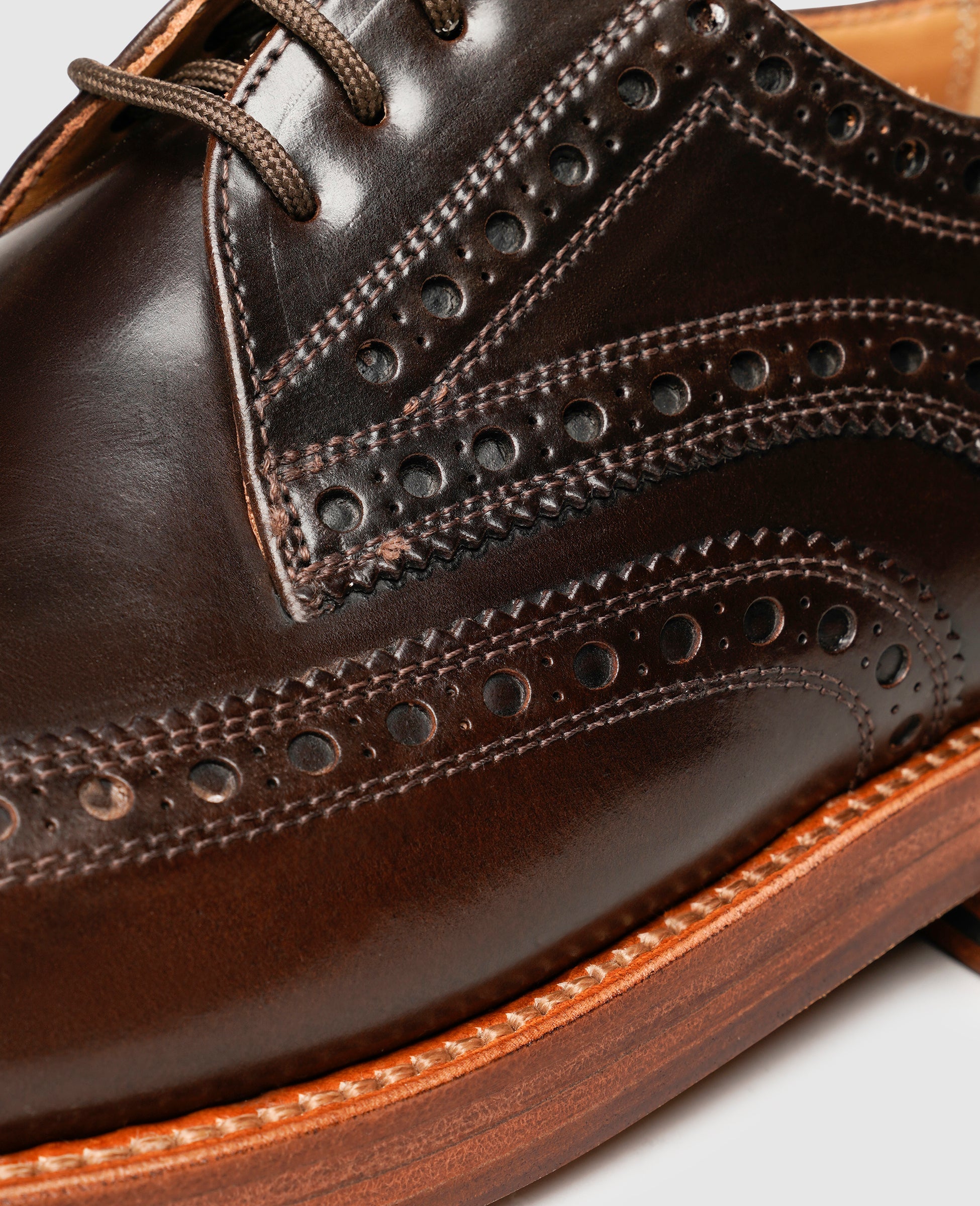 Heinrich Dinkelacker Herren Businessschuhe Rio Full-Brogue C - Dark Cognac